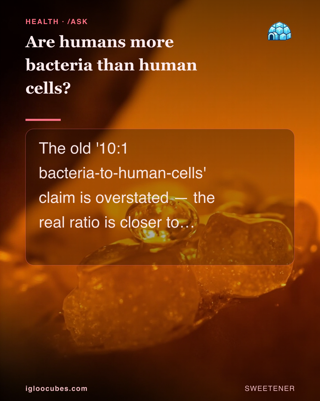 Are humans more bacteria than human cells?