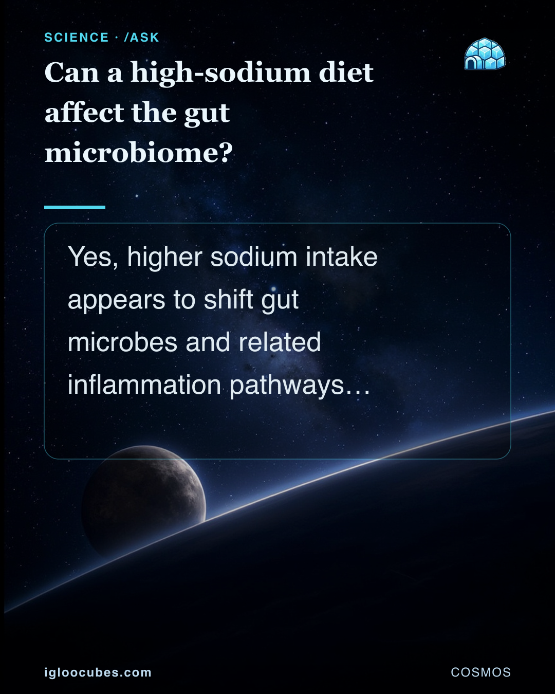 Can a high-sodium diet affect the gut microbiome?