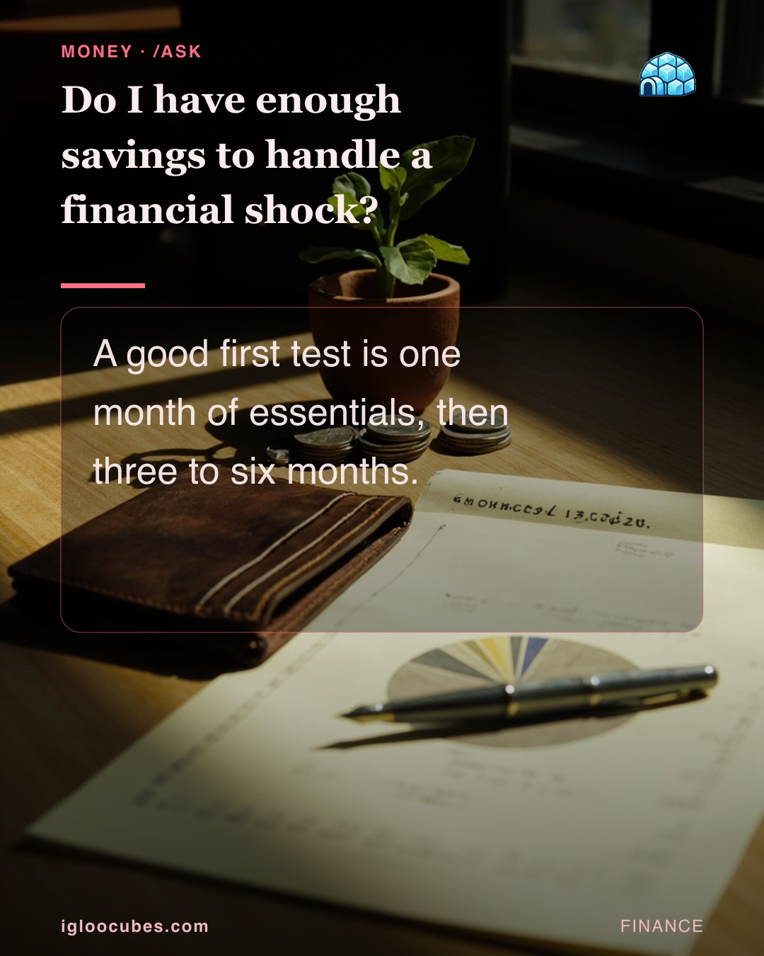 Do I have enough savings to handle a financial shock?