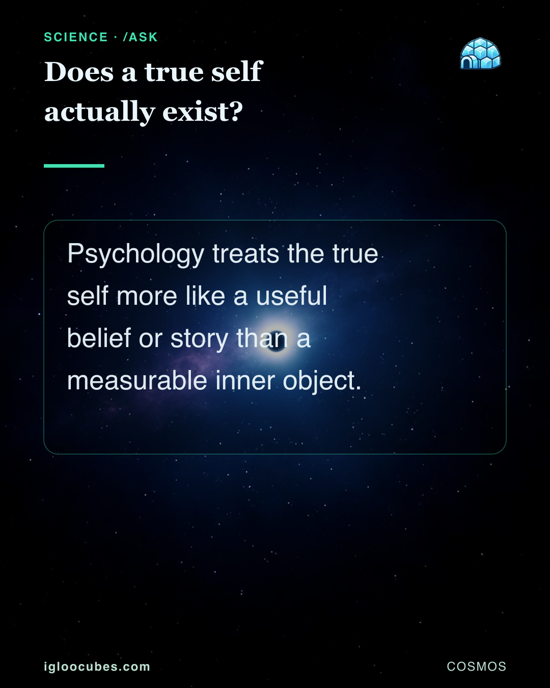 Does a true self actually exist?