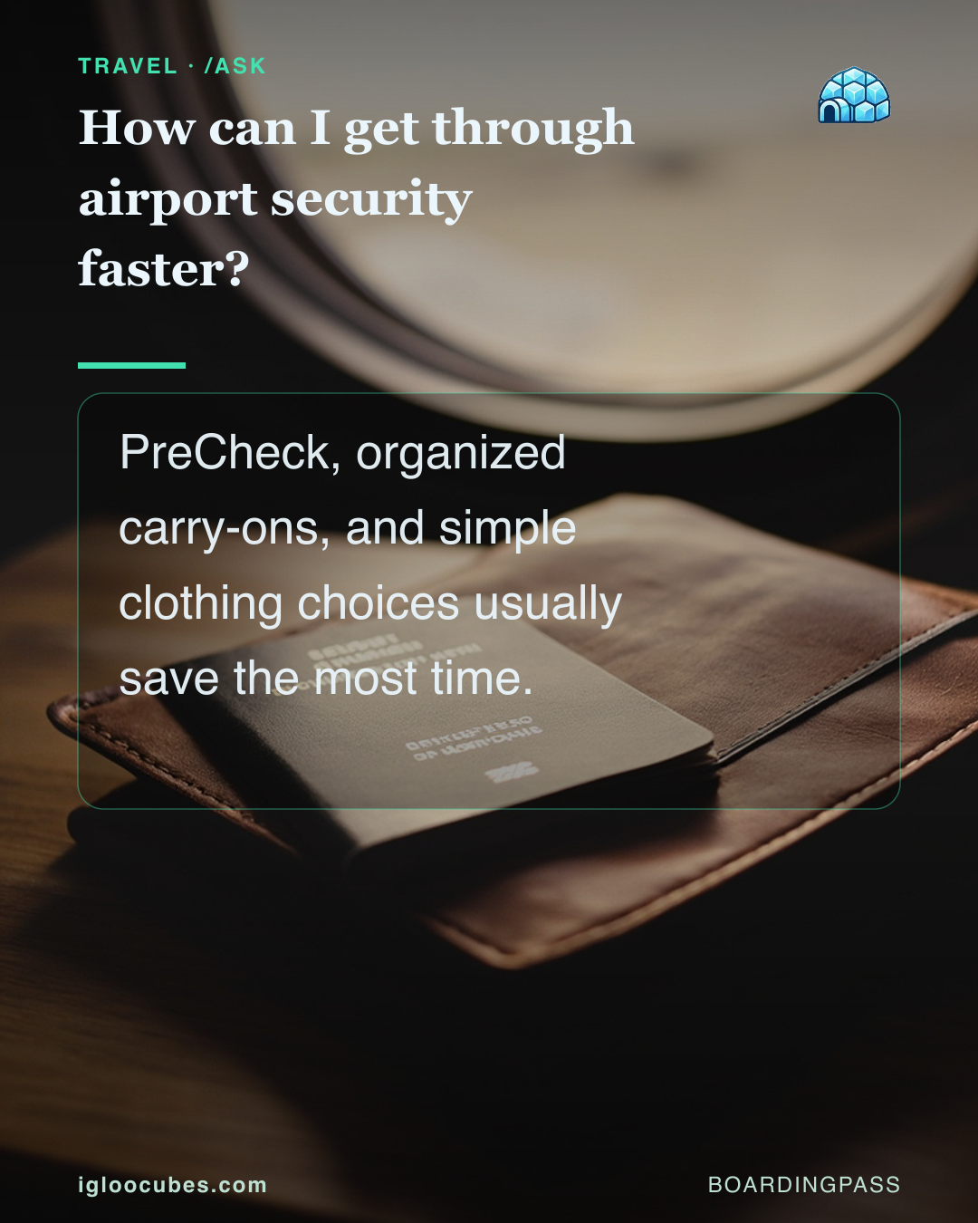 How can I get through airport security faster?