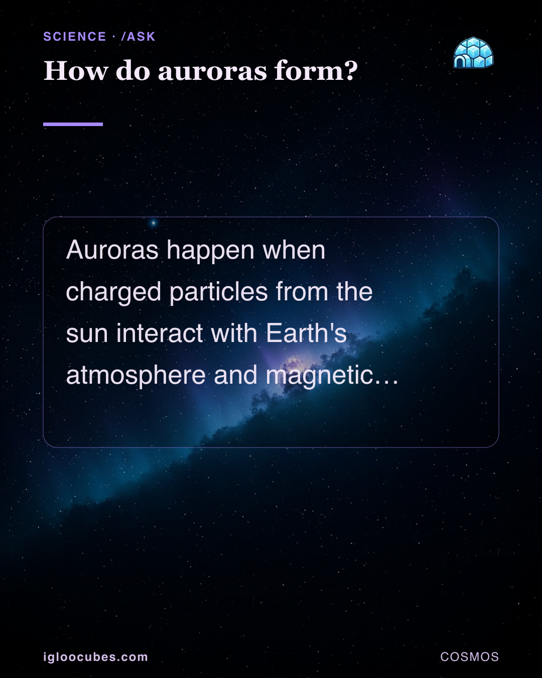 How do auroras form?