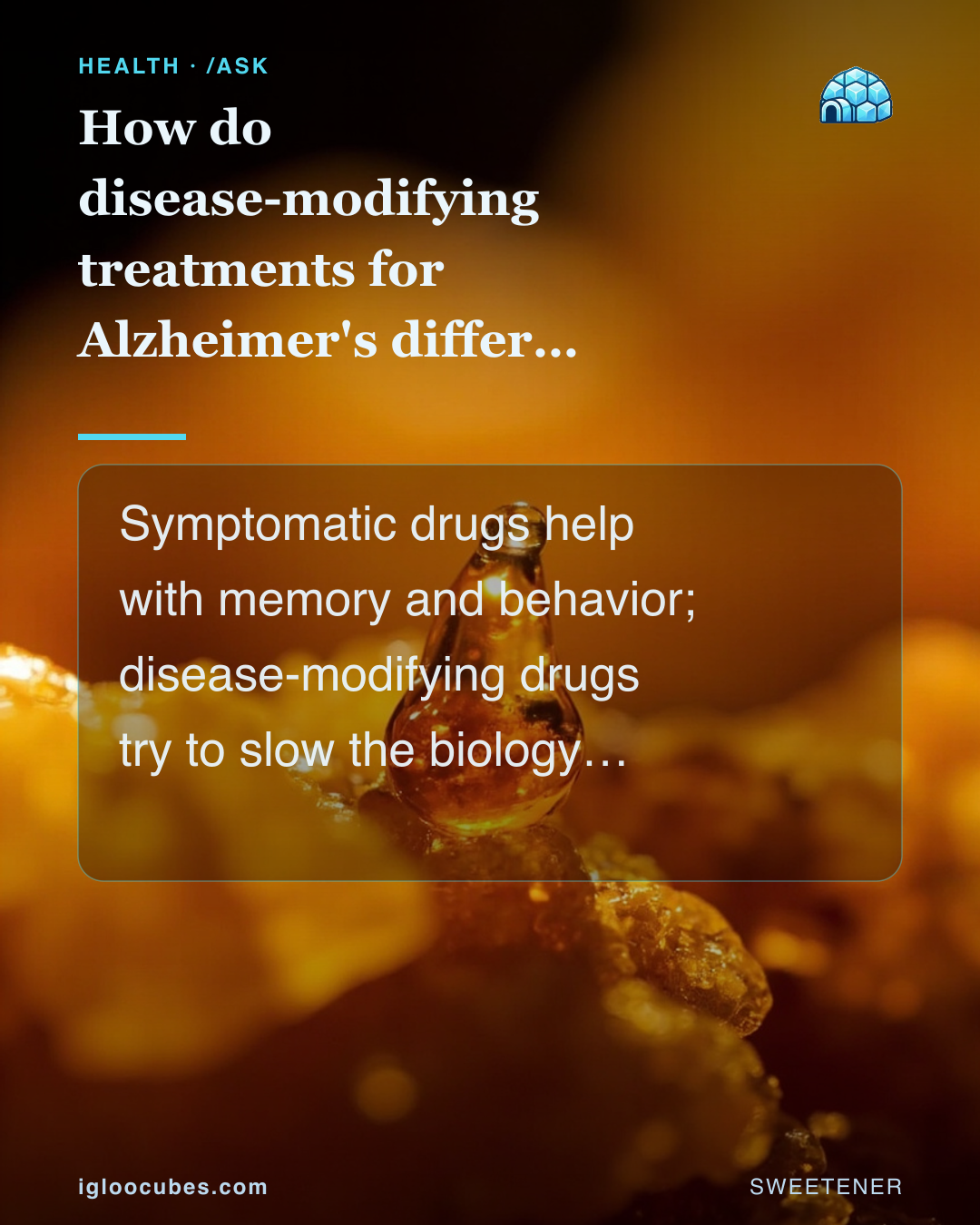 How do disease-modifying treatments for Alzheimer's differ from symptomatic ones?