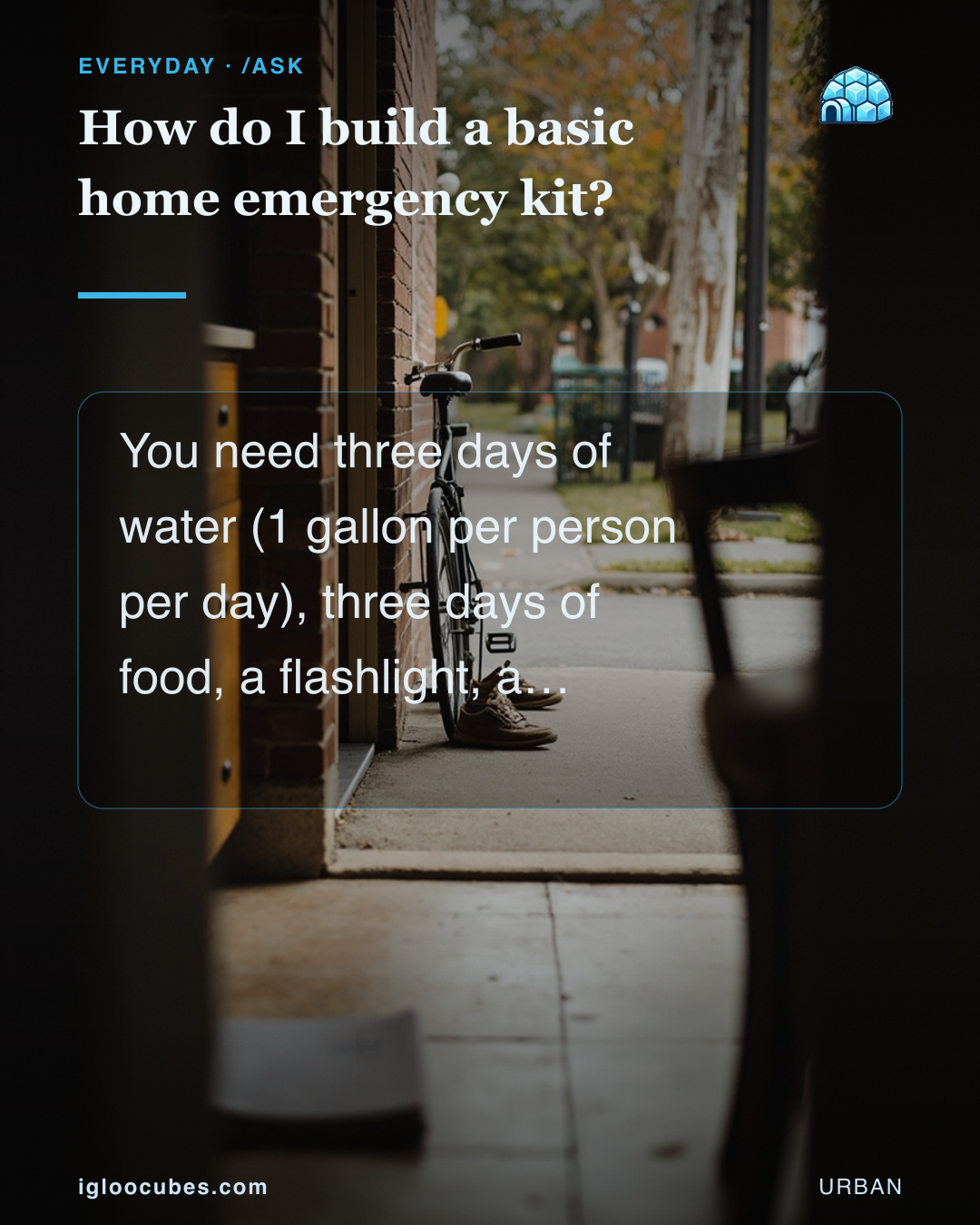 How do I build a basic home emergency kit?