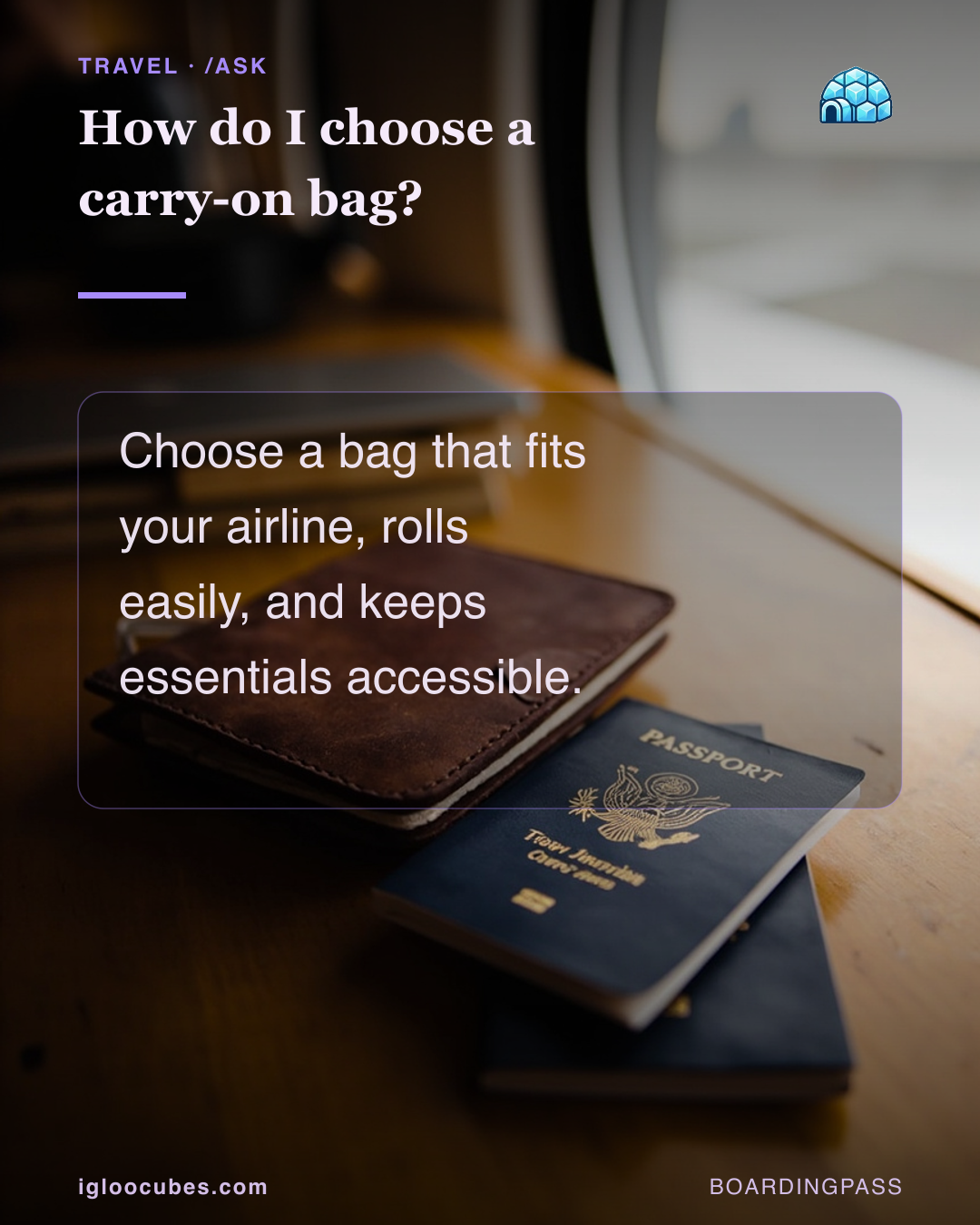How do I choose a carry-on bag?