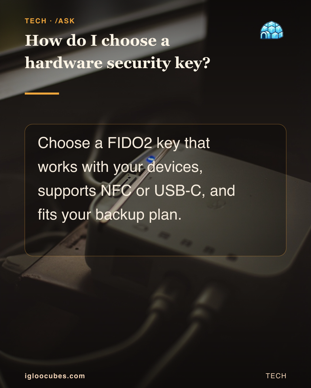 How do I choose a hardware security key?