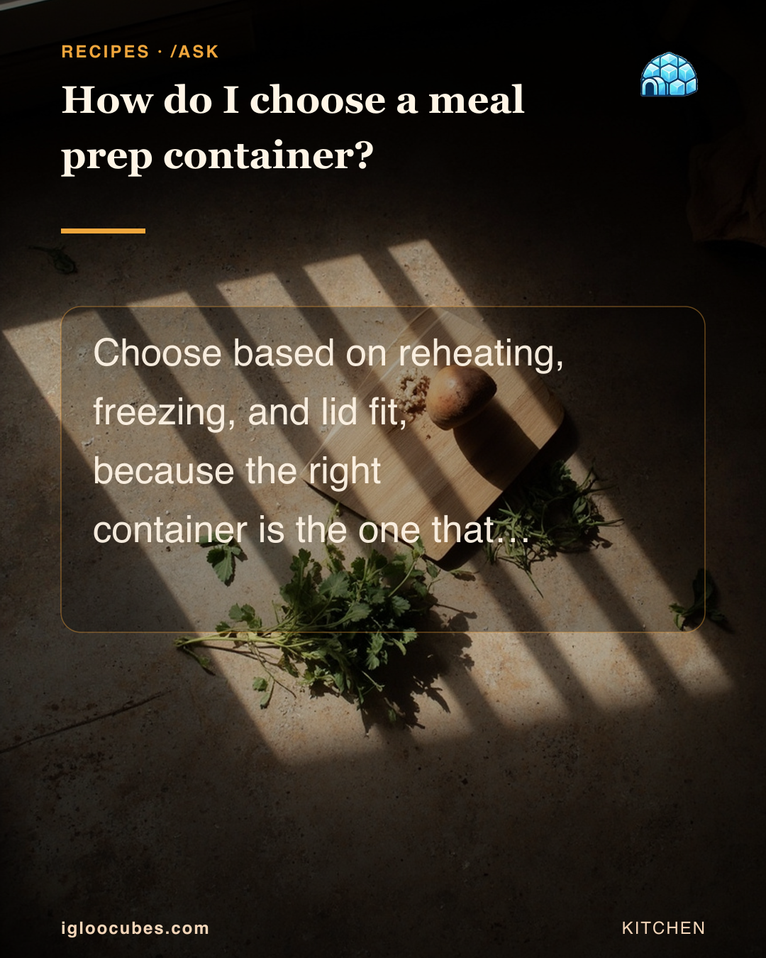 How do I choose a meal prep container?
