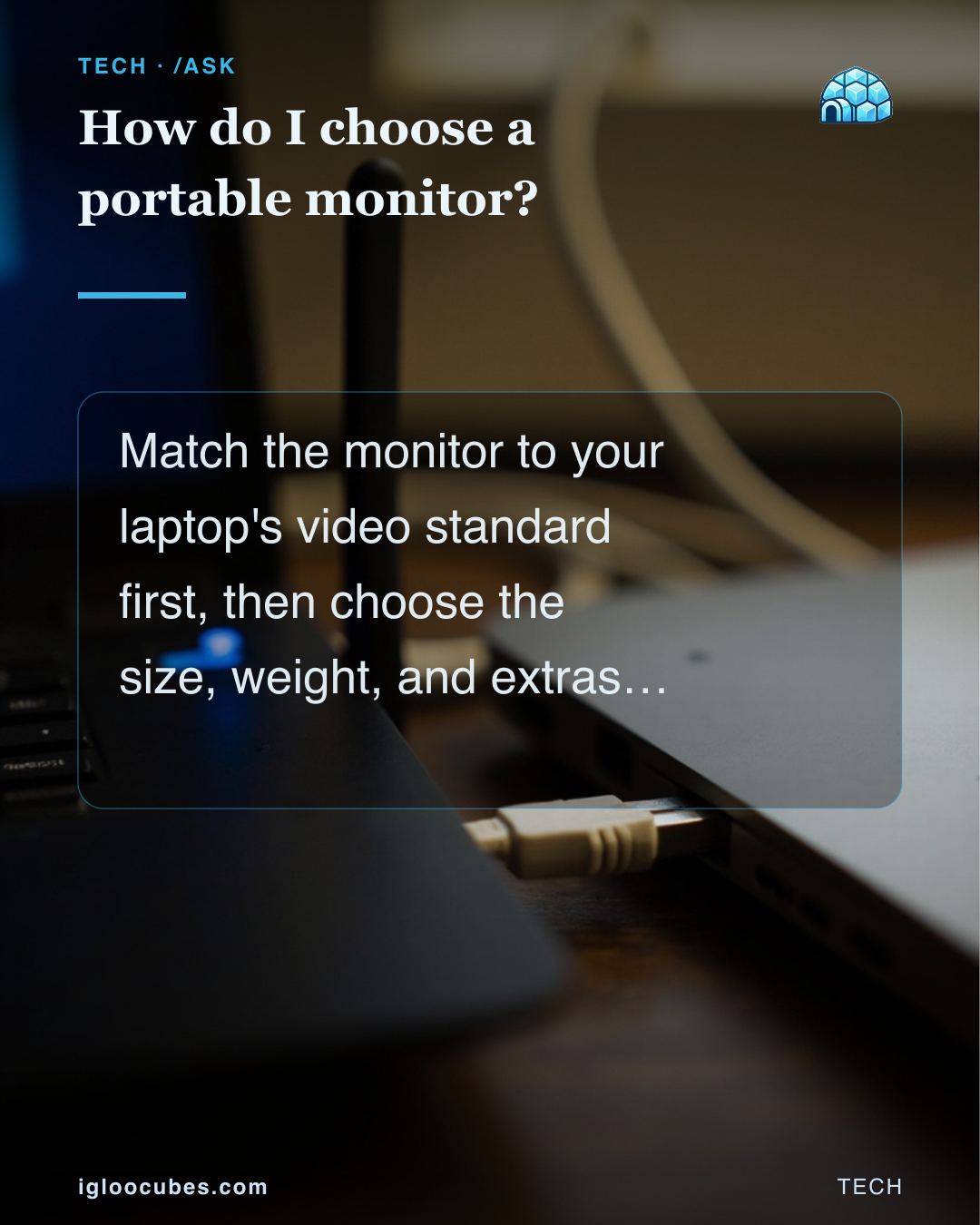 How do I choose a portable monitor?