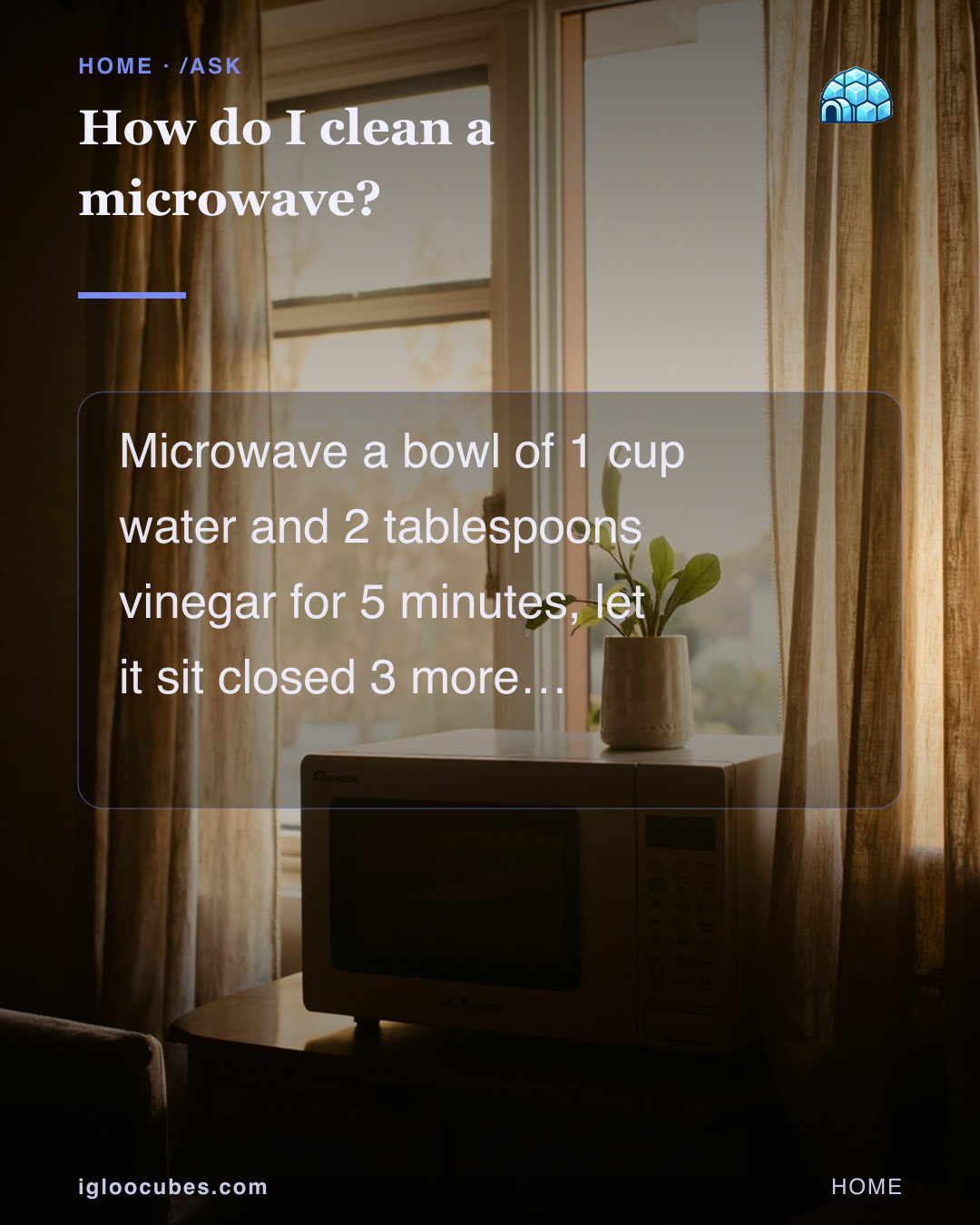 How do I clean a microwave?