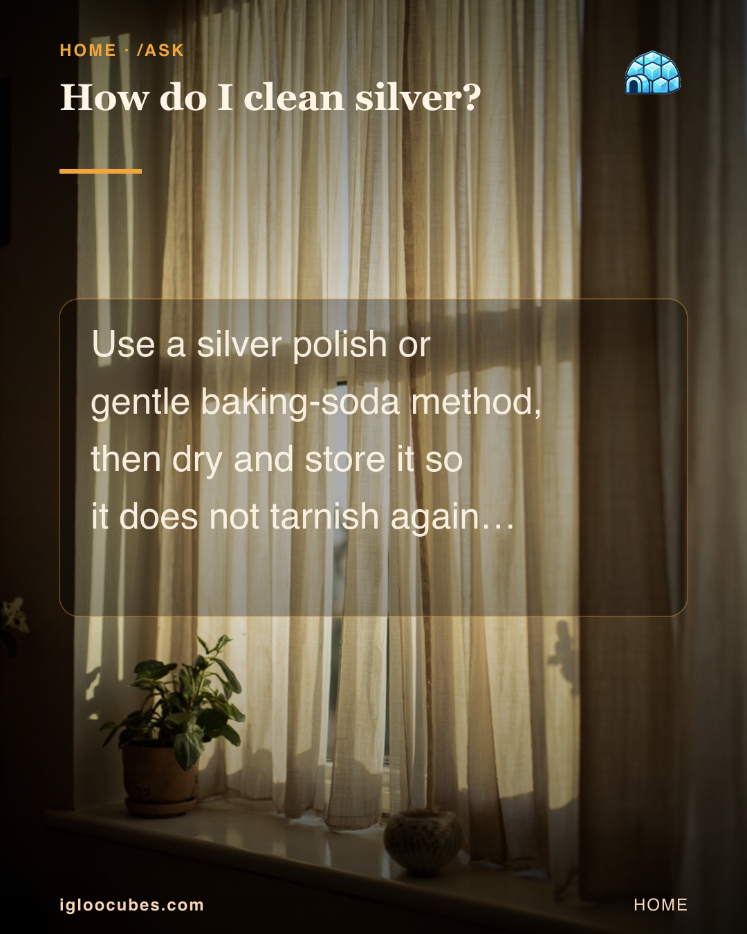 How do I clean silver?