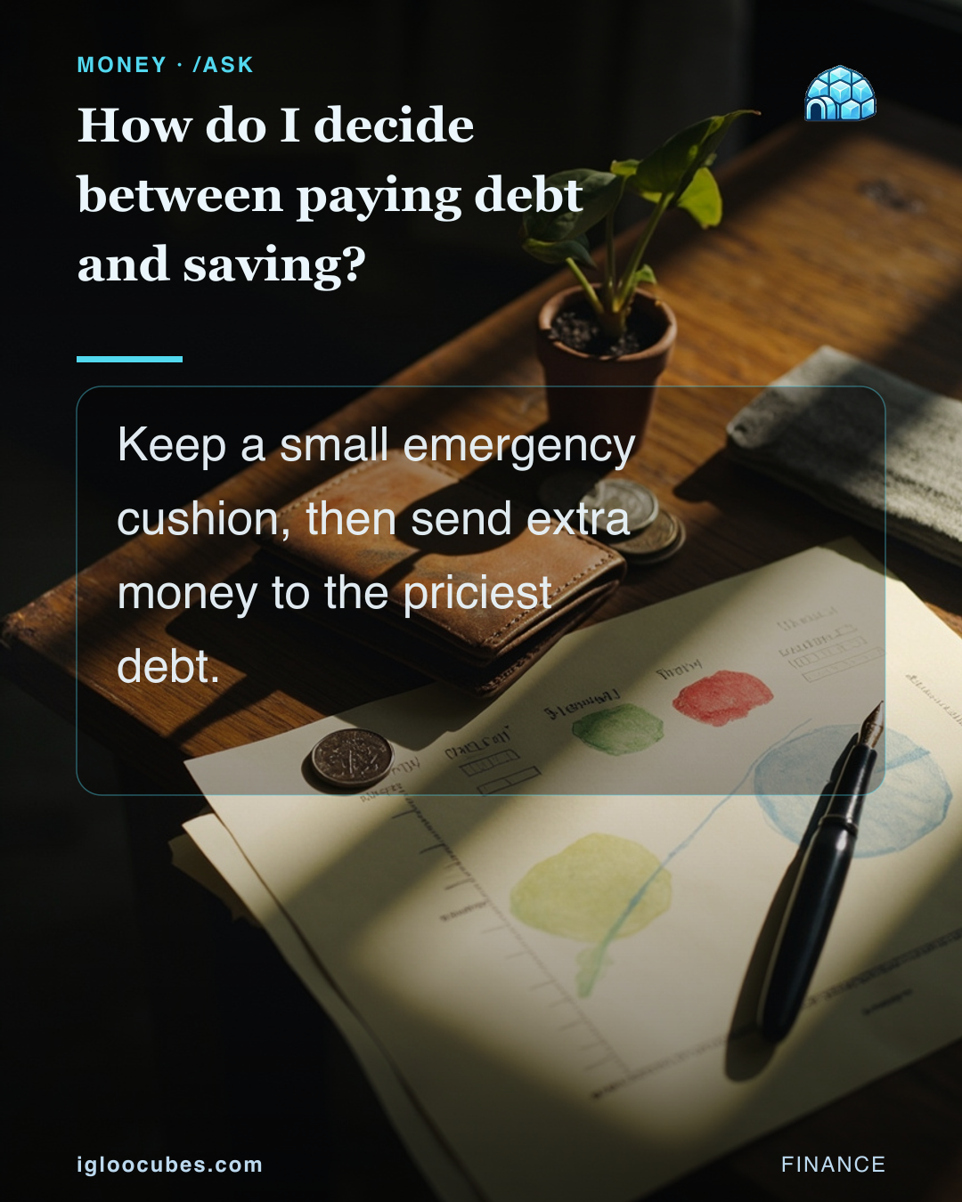 How do I decide between paying debt and saving?