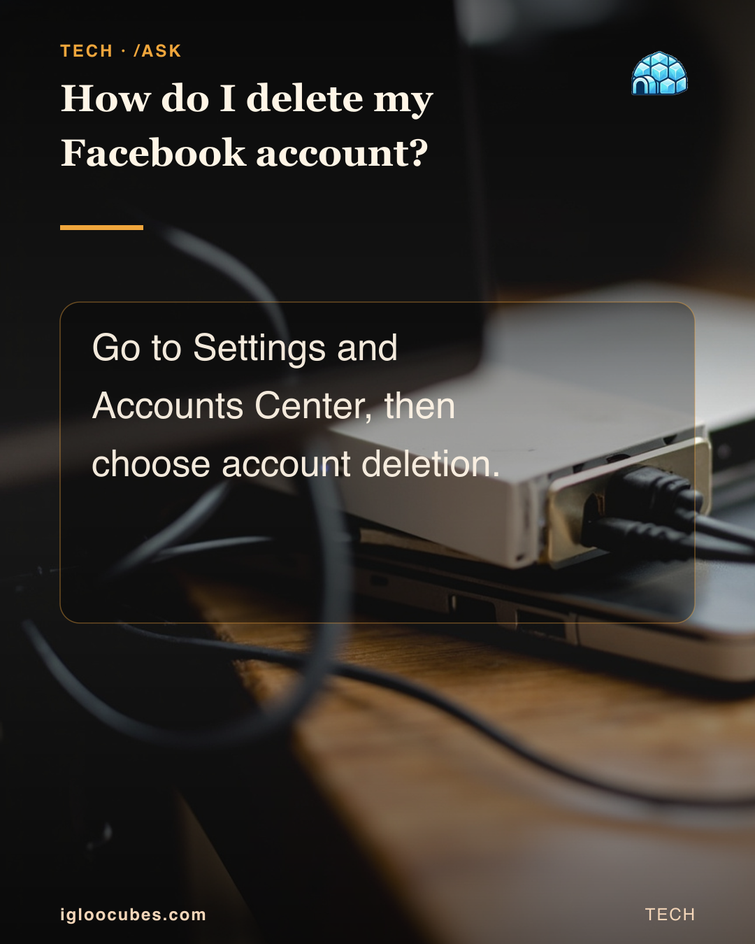 How do I delete my Facebook account?