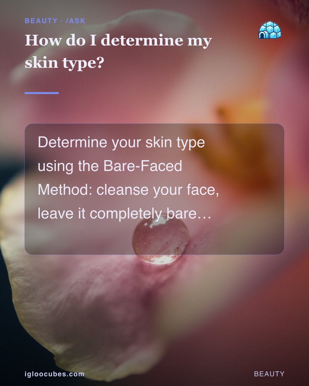 How do I determine my skin type?