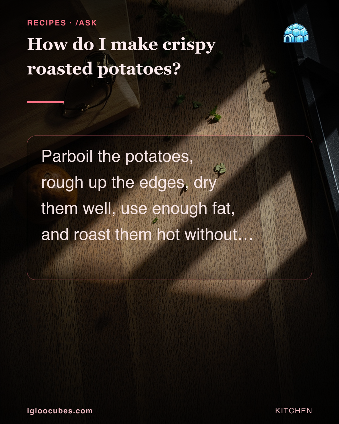 How do I make crispy roasted potatoes?