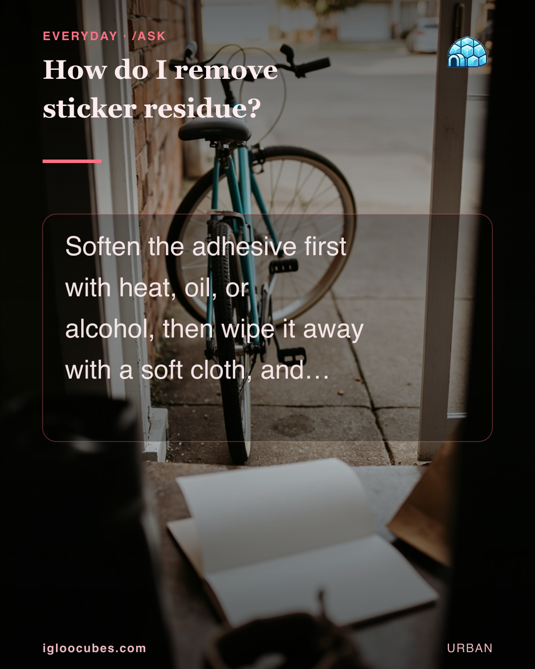 How do I remove sticker residue?