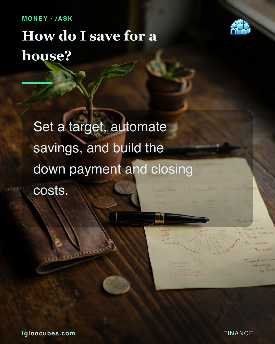How do I save for a house?