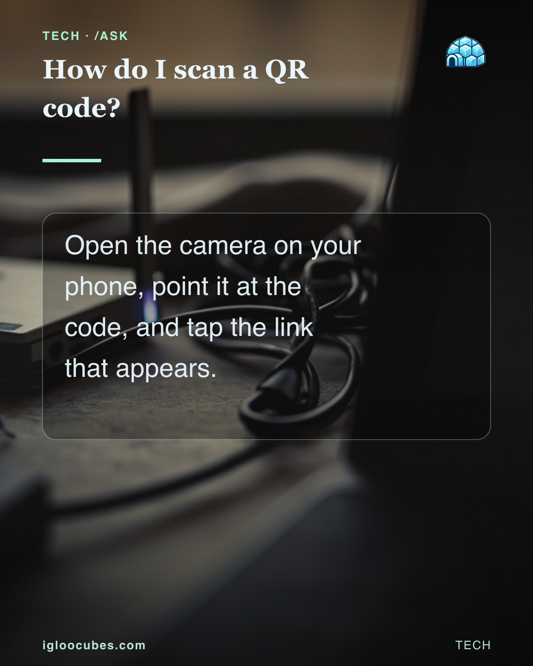 How do I scan a QR code?