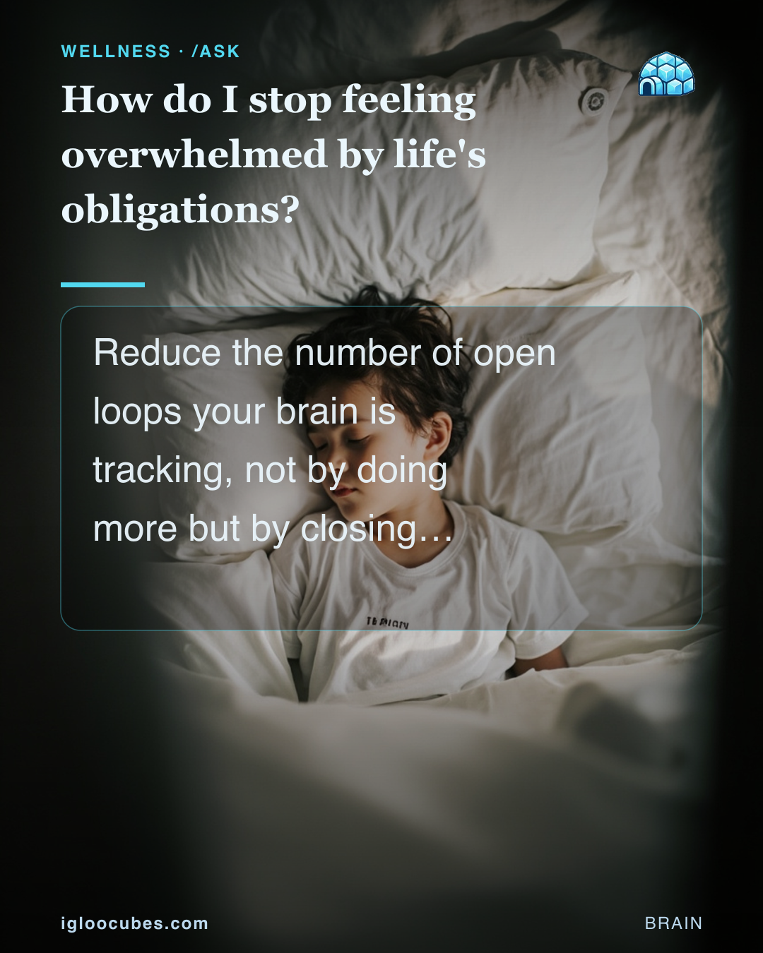 How do I stop feeling overwhelmed by life's obligations?