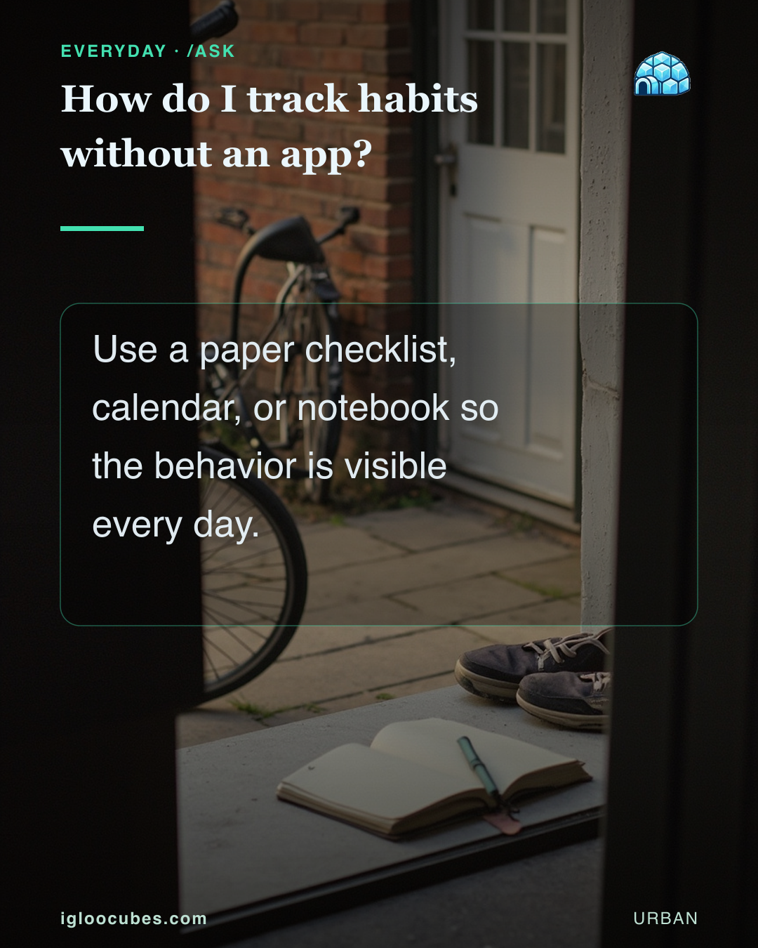 How do I track habits without an app?