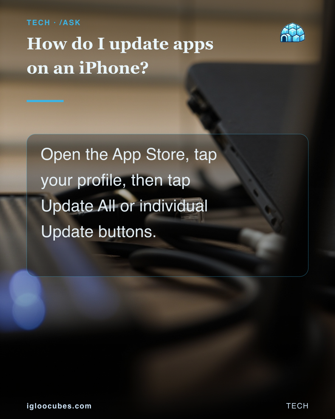 How do I update apps on an iPhone?