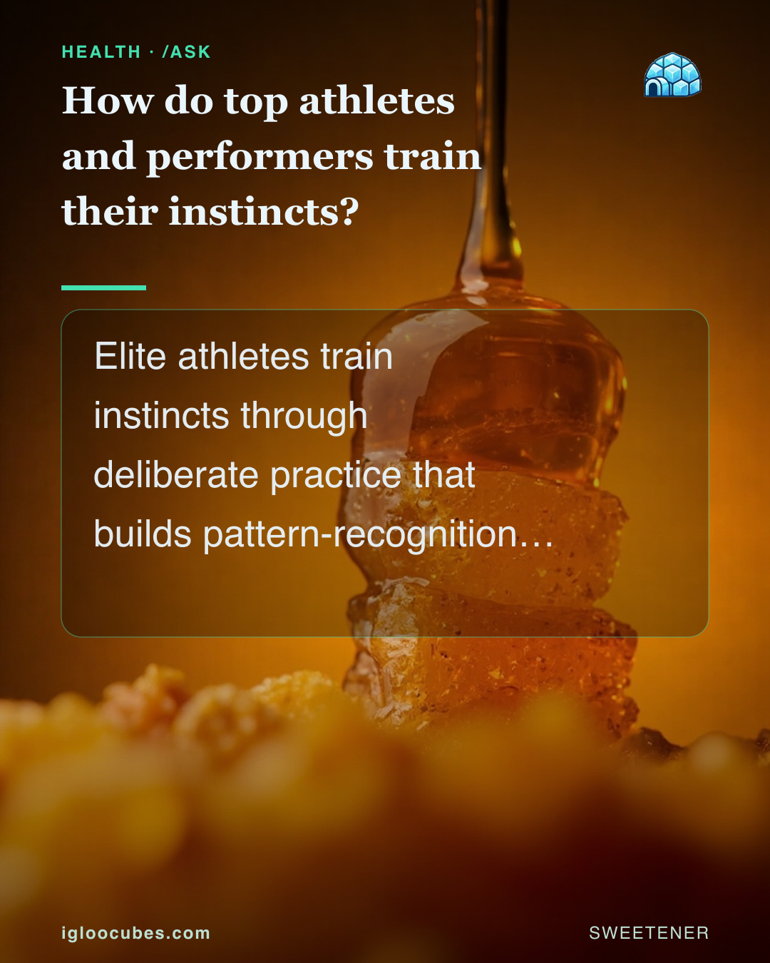 How do top athletes and performers train their instincts?