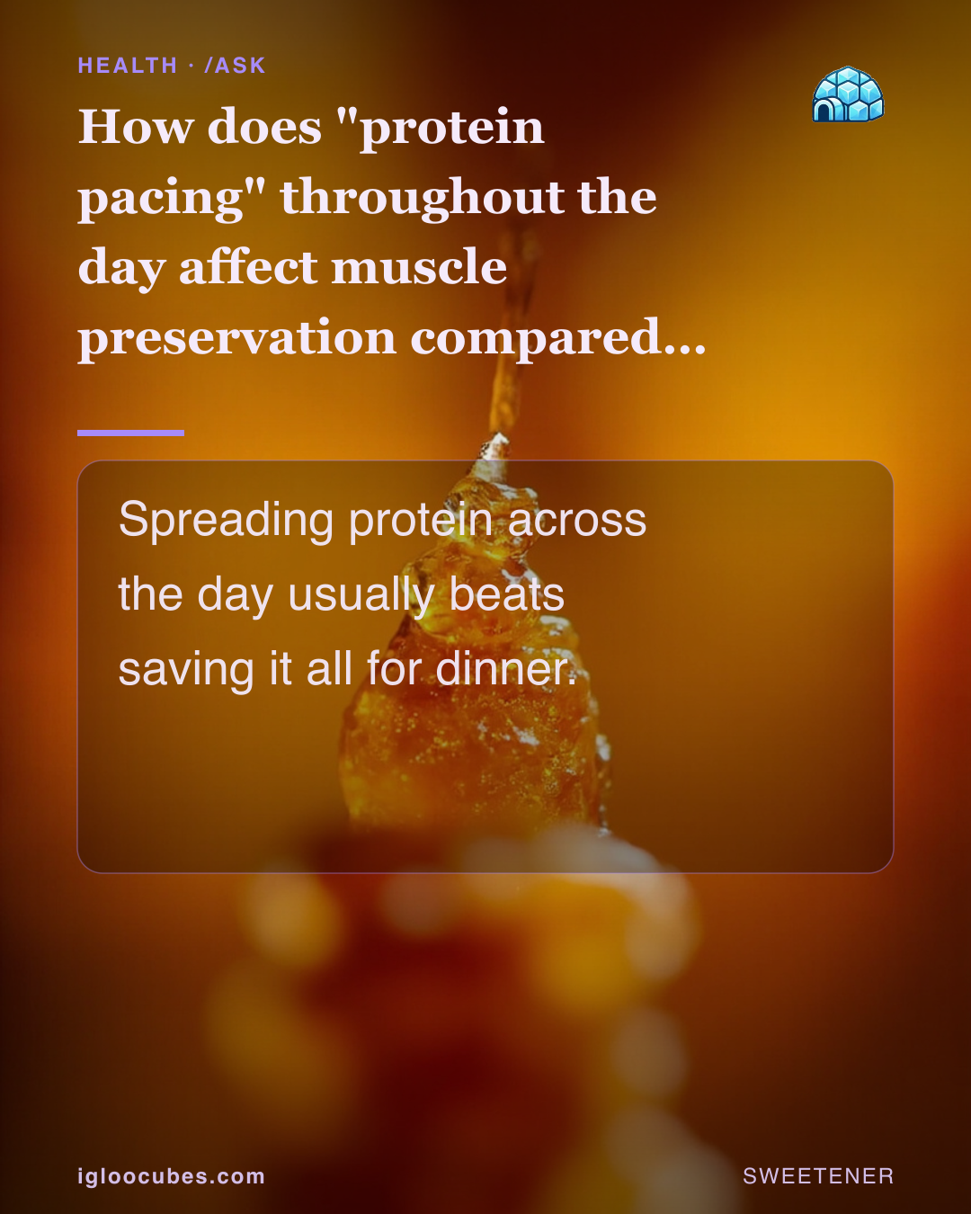 How does "protein pacing" throughout the day affect muscle preservation compared to eating it all at dinner?