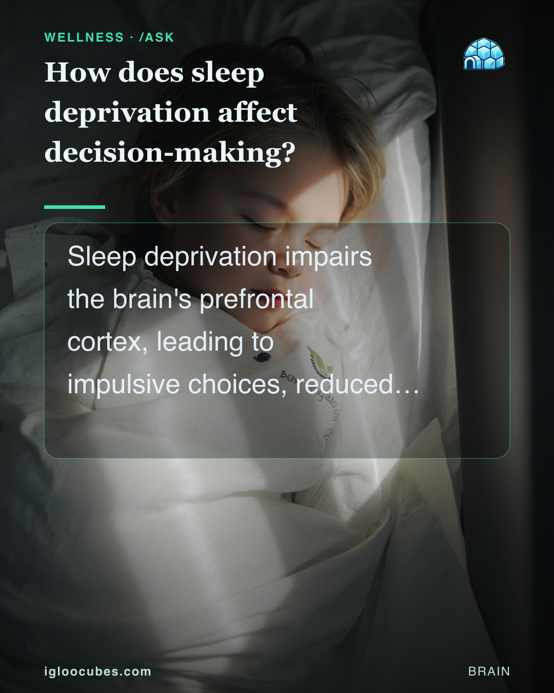 How does sleep deprivation affect decision-making?