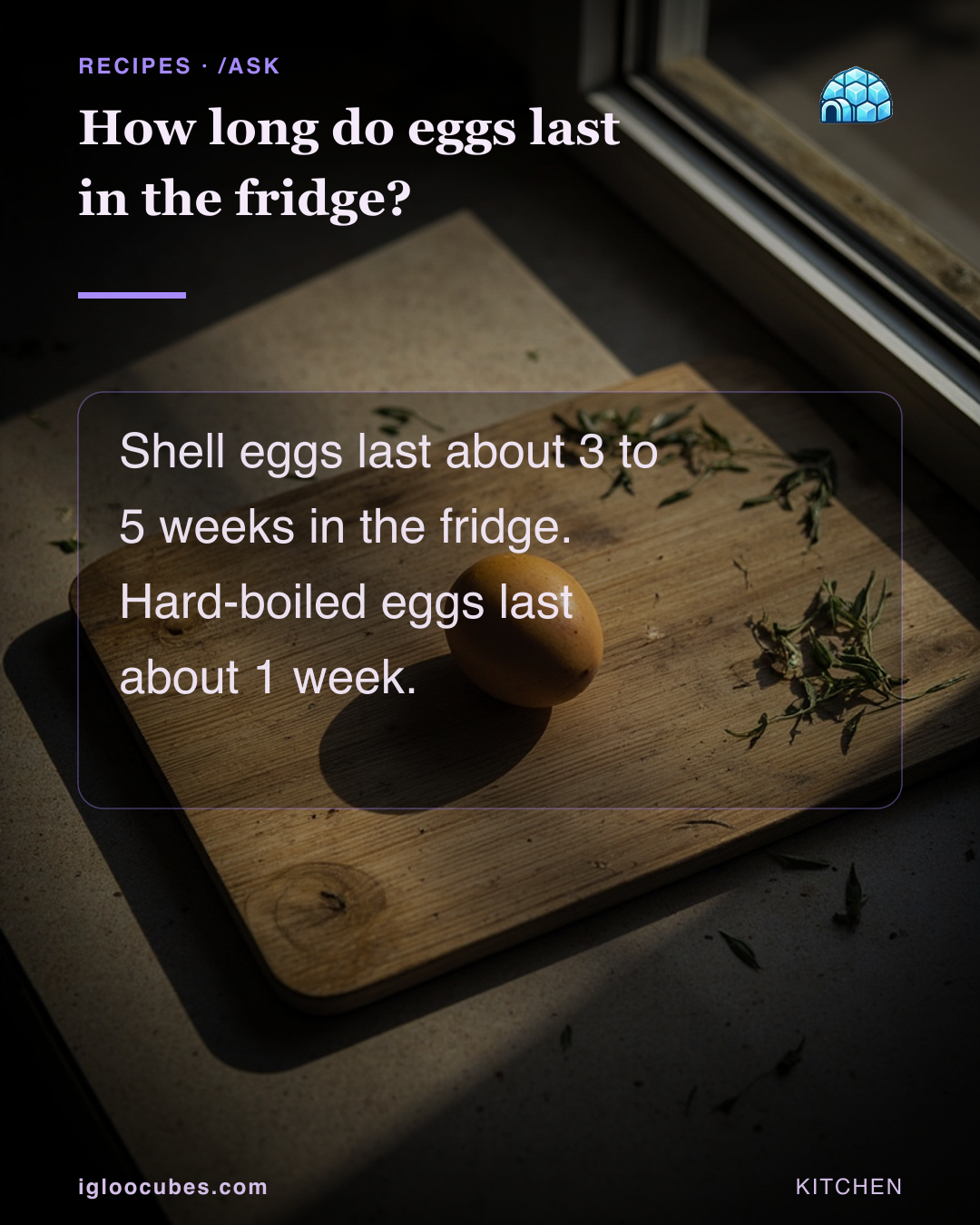 How long do eggs last in the fridge?