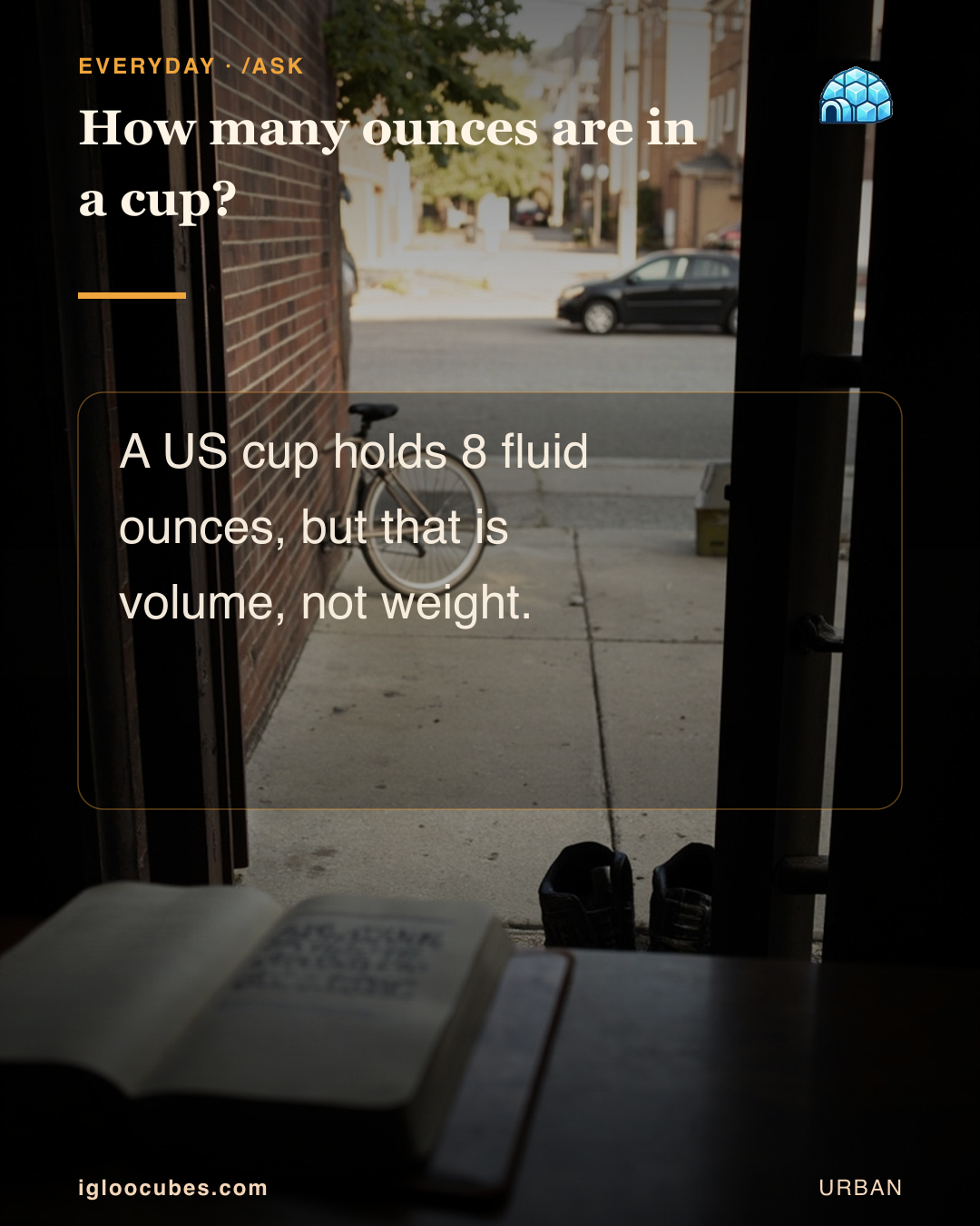 How many ounces are in a cup?