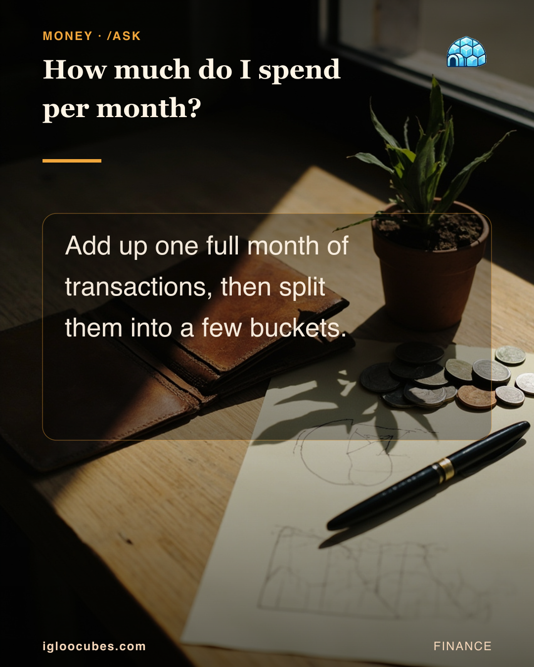 How much do I spend per month?