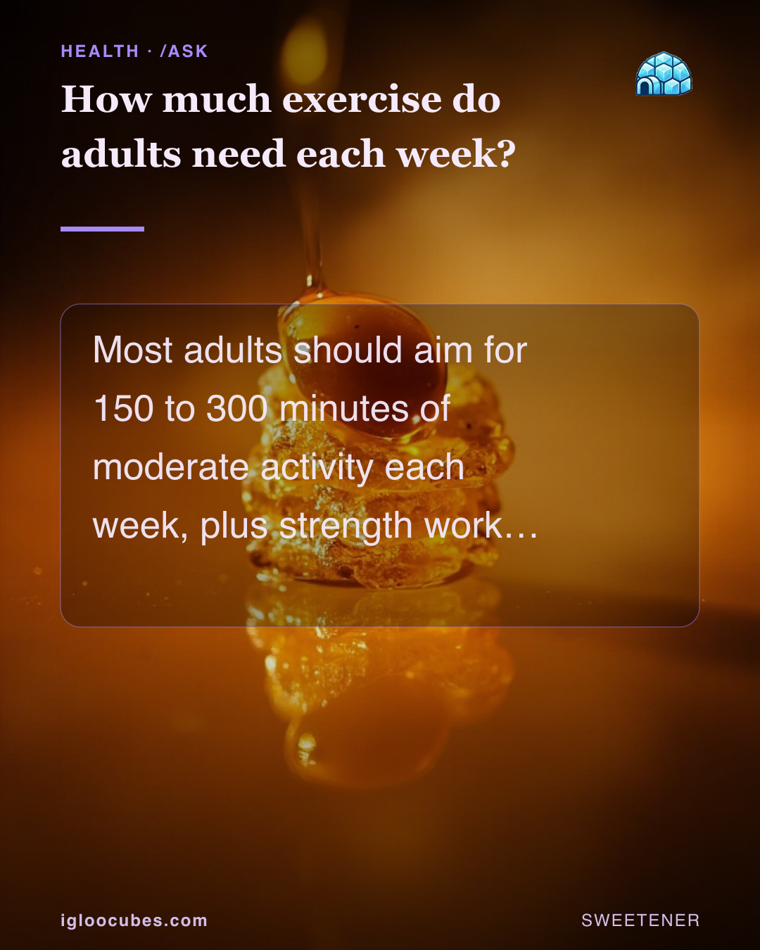 How much exercise do adults need each week?