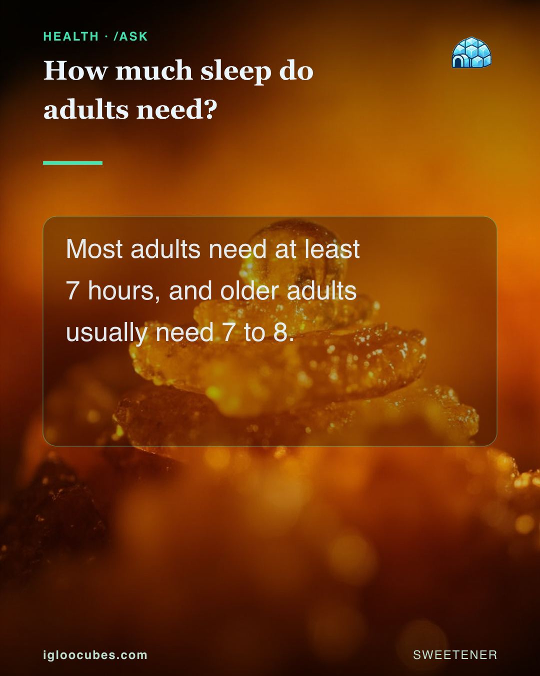 How much sleep do adults need?