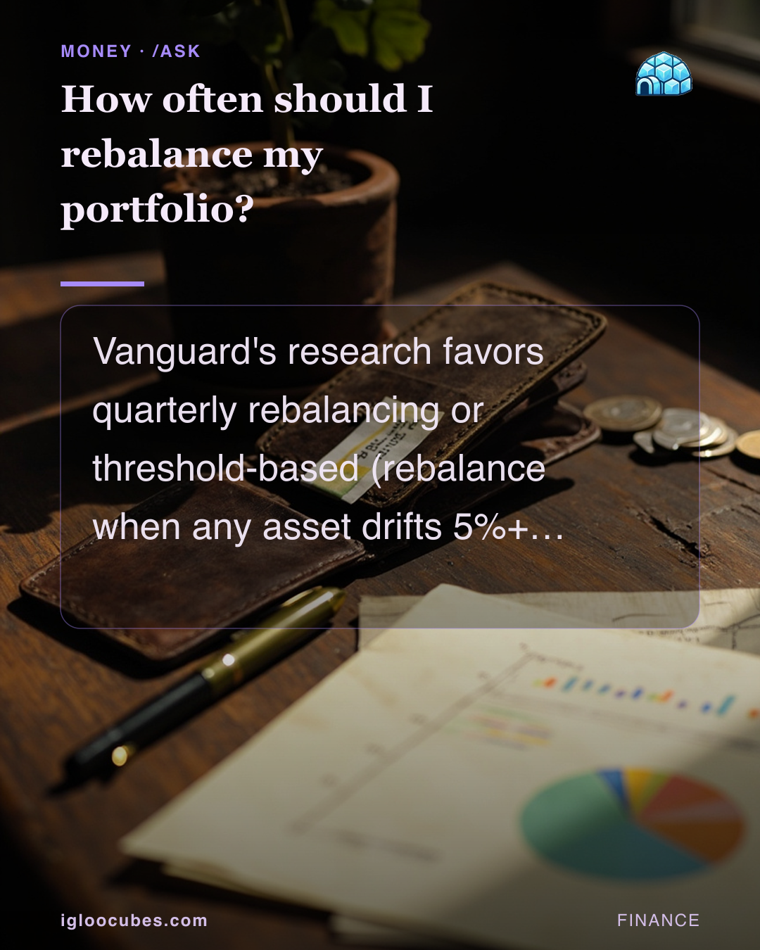 How often should I rebalance my portfolio?