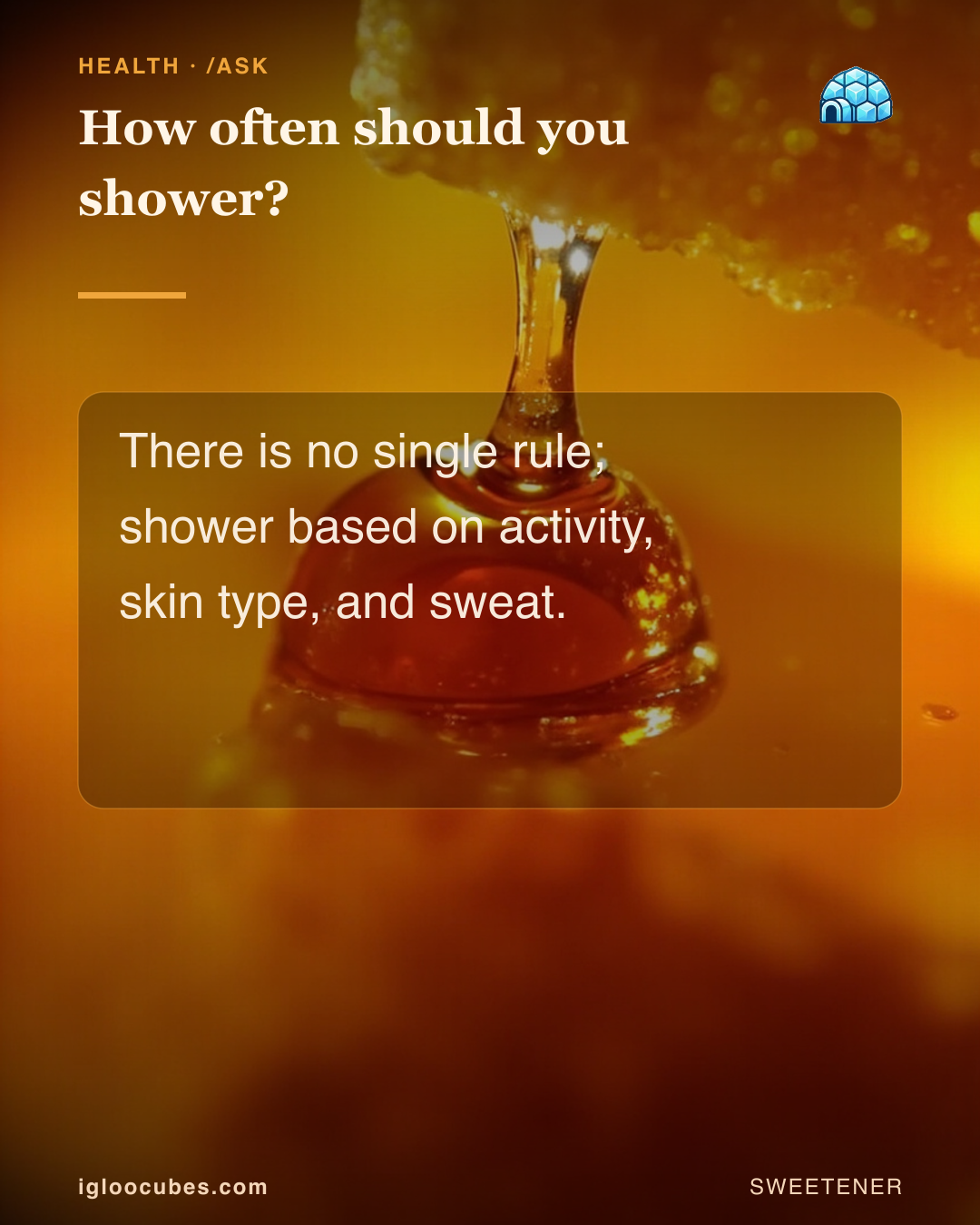 How often should you shower?