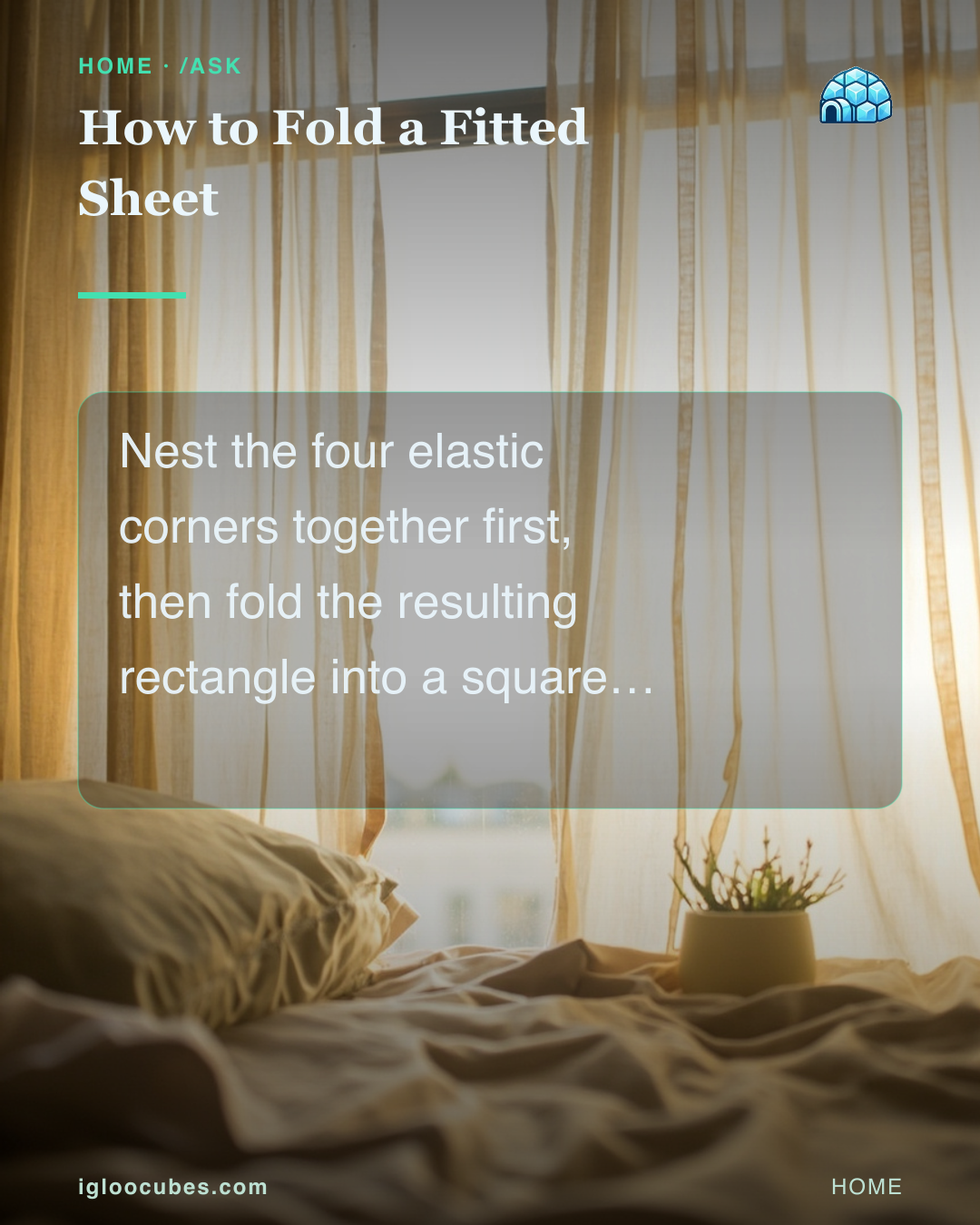 How to Fold a Fitted Sheet