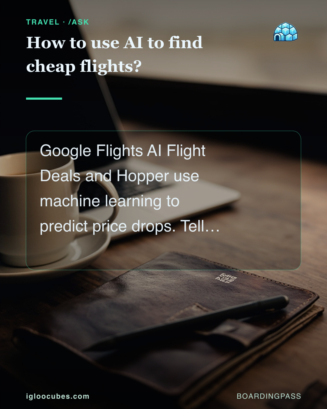 How to use AI to find cheap flights?