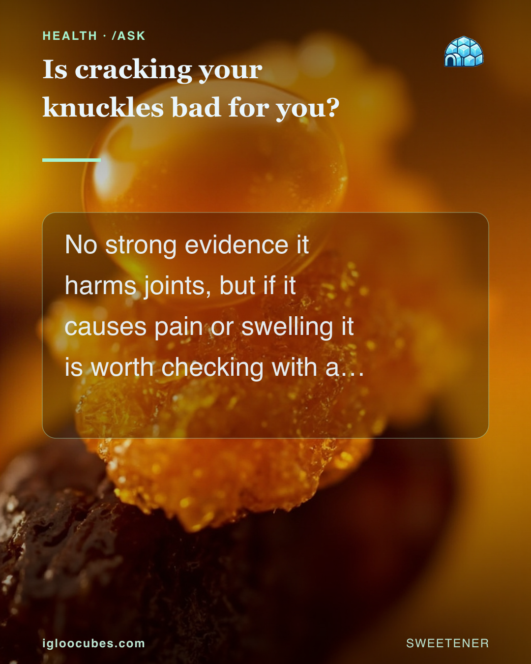 Is cracking your knuckles bad for you?