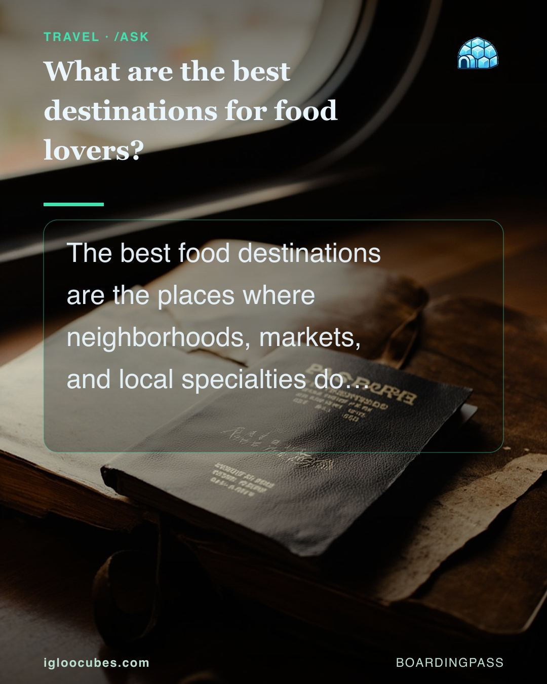 What are the best destinations for food lovers?