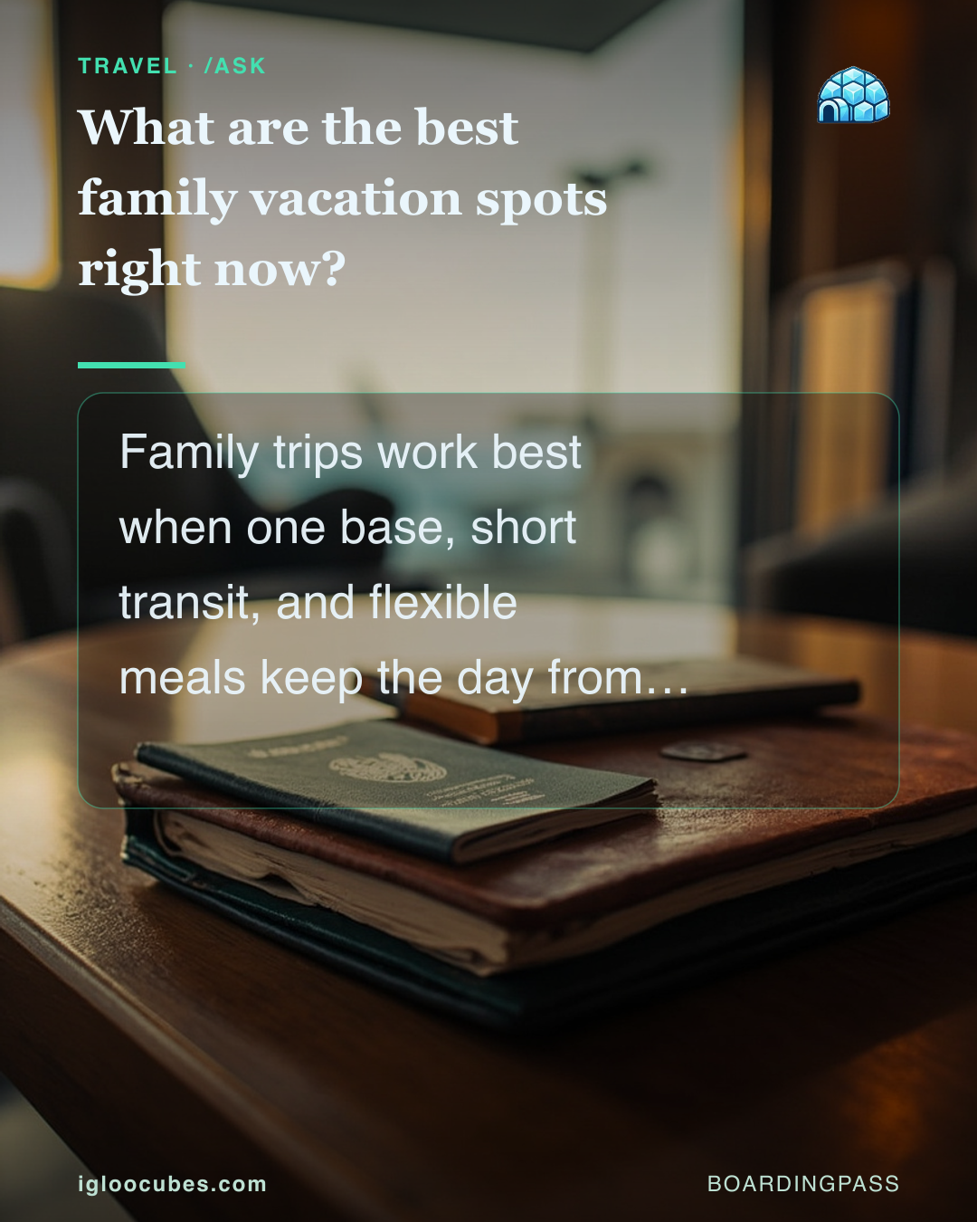 What are the best family vacation spots right now?
