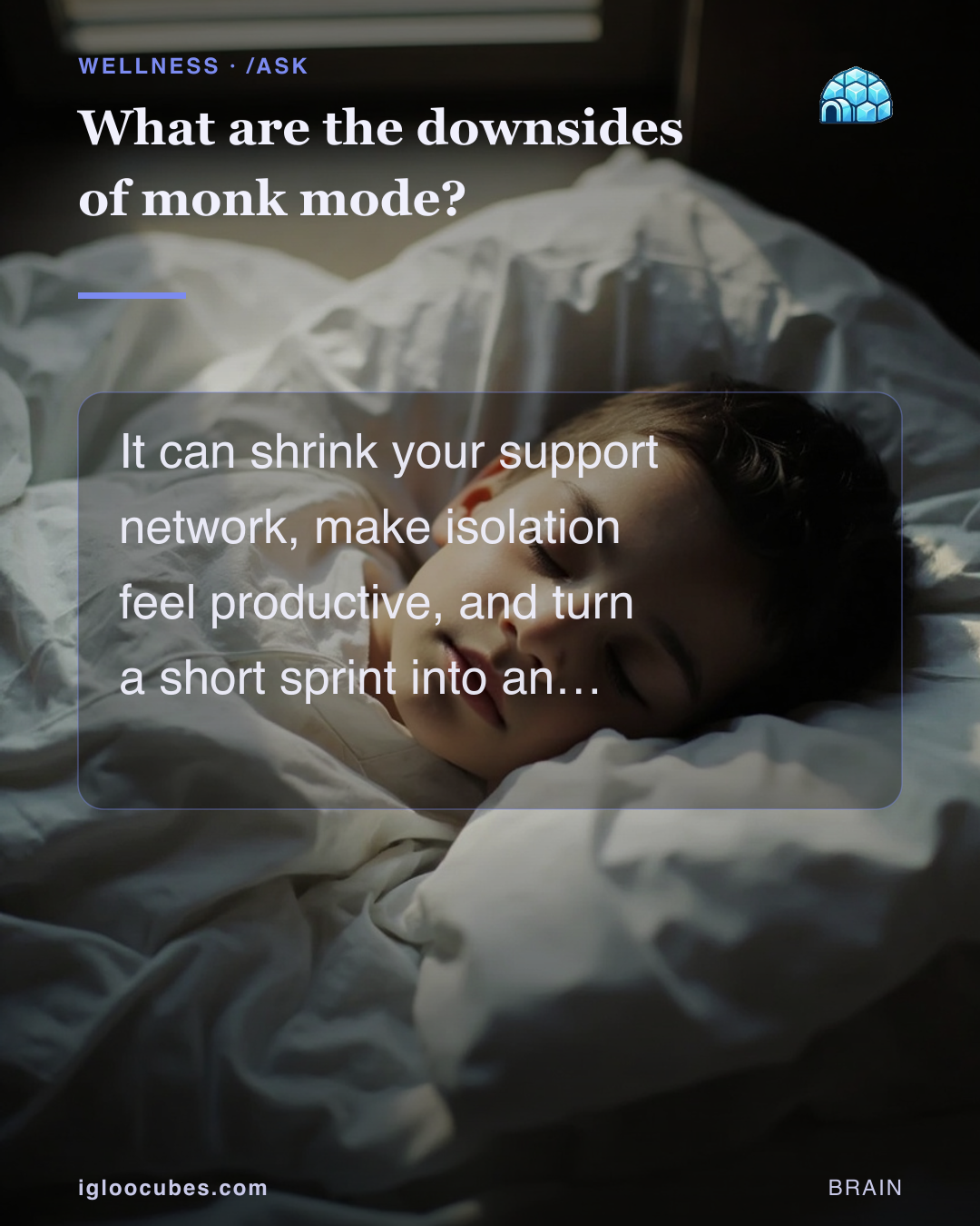 What are the downsides of monk mode?