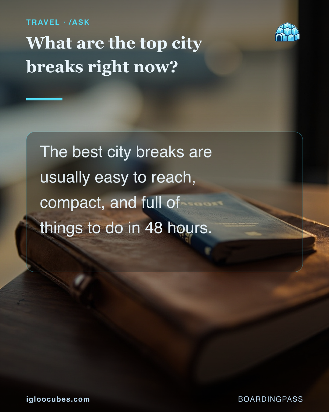 What are the top city breaks right now?