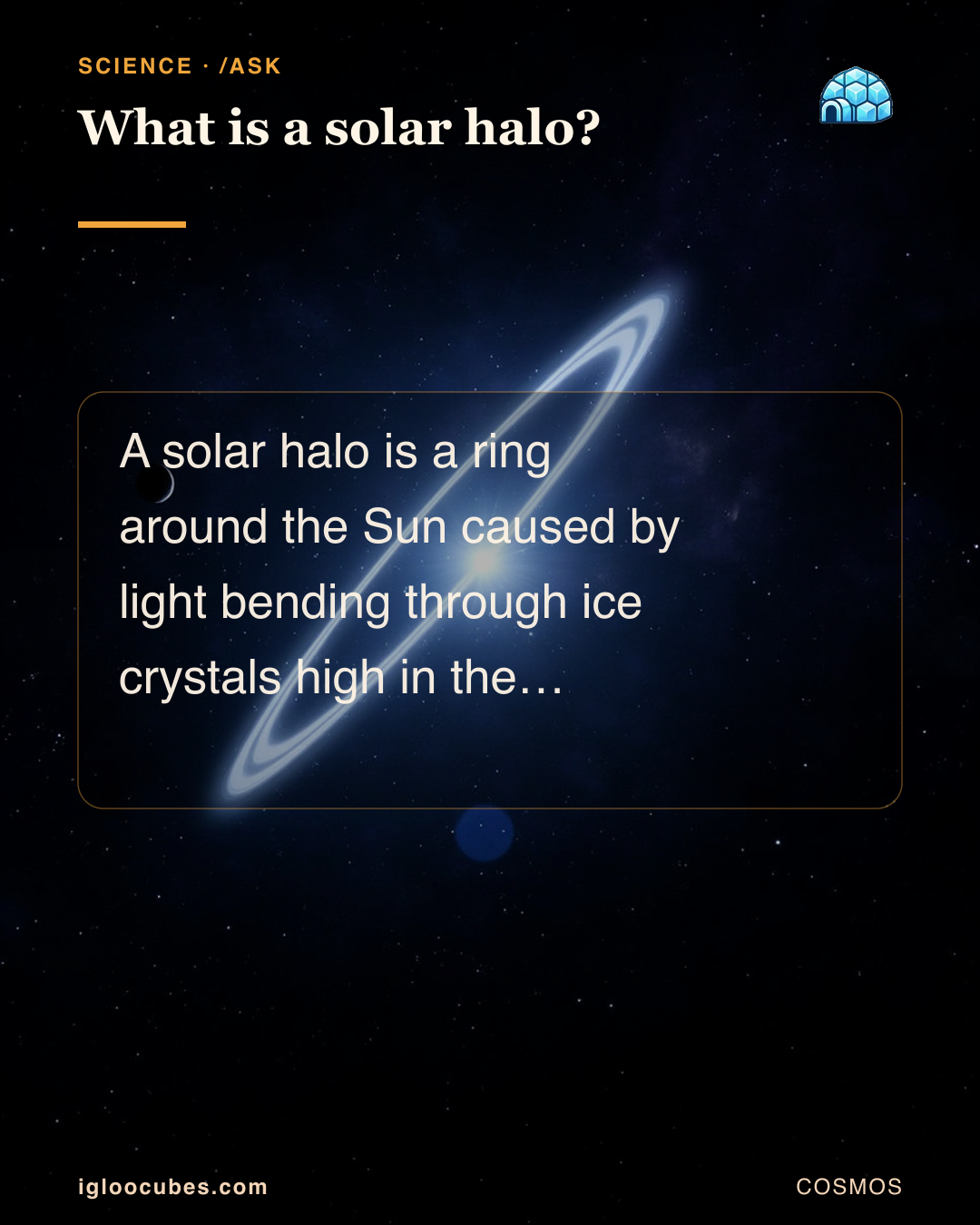 What is a solar halo?
