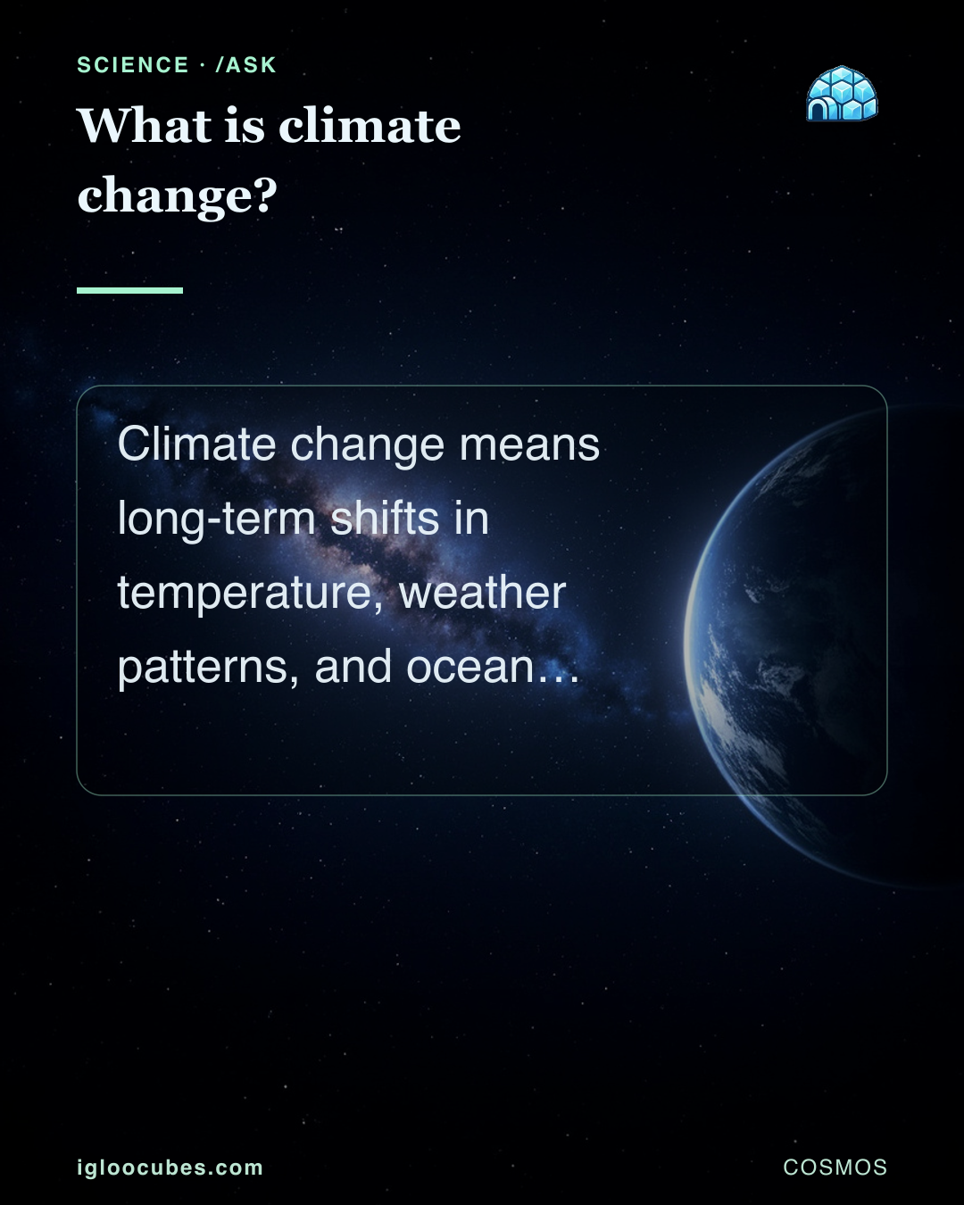 What is climate change?