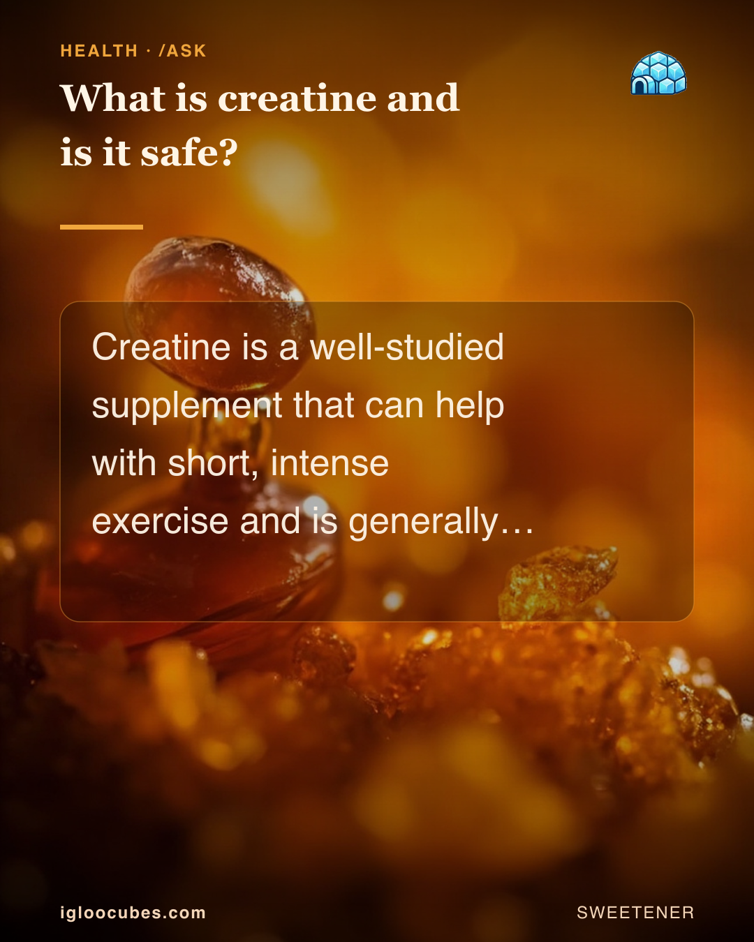 What is creatine and is it safe?