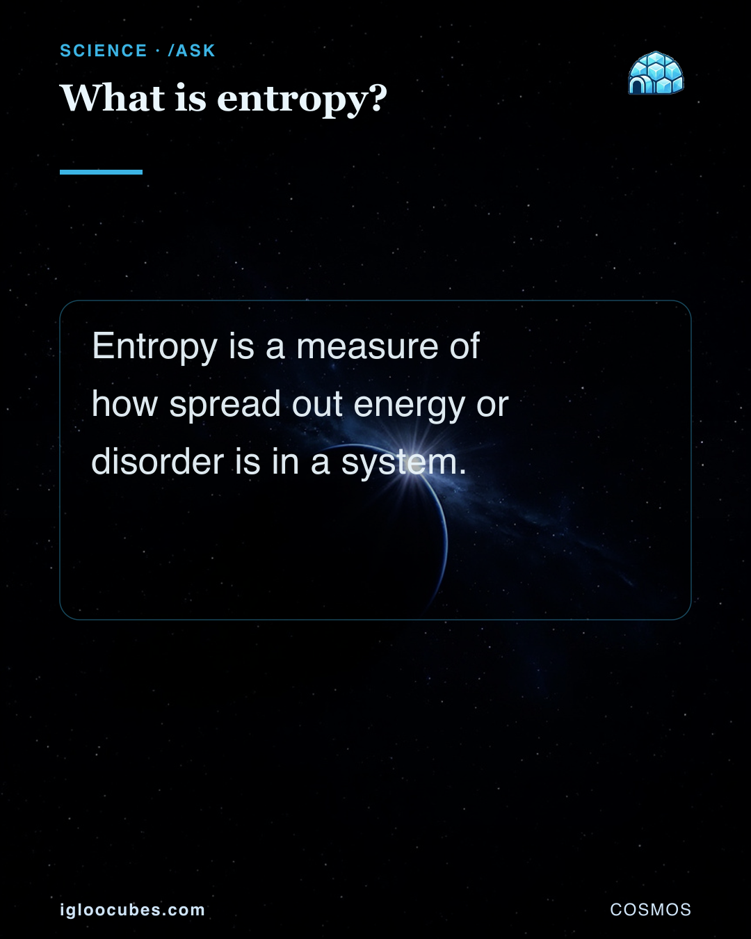 What is entropy?
