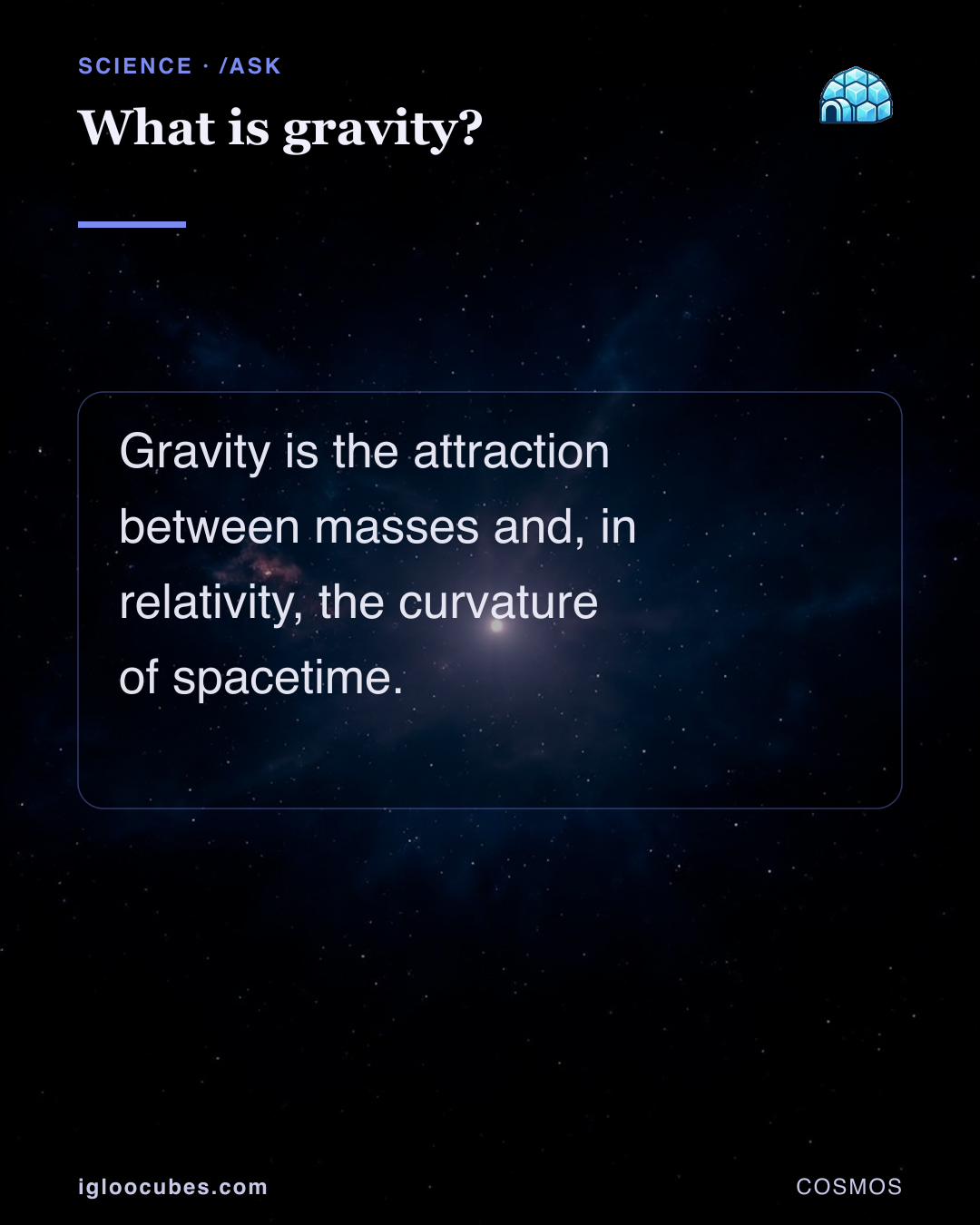 What is gravity?