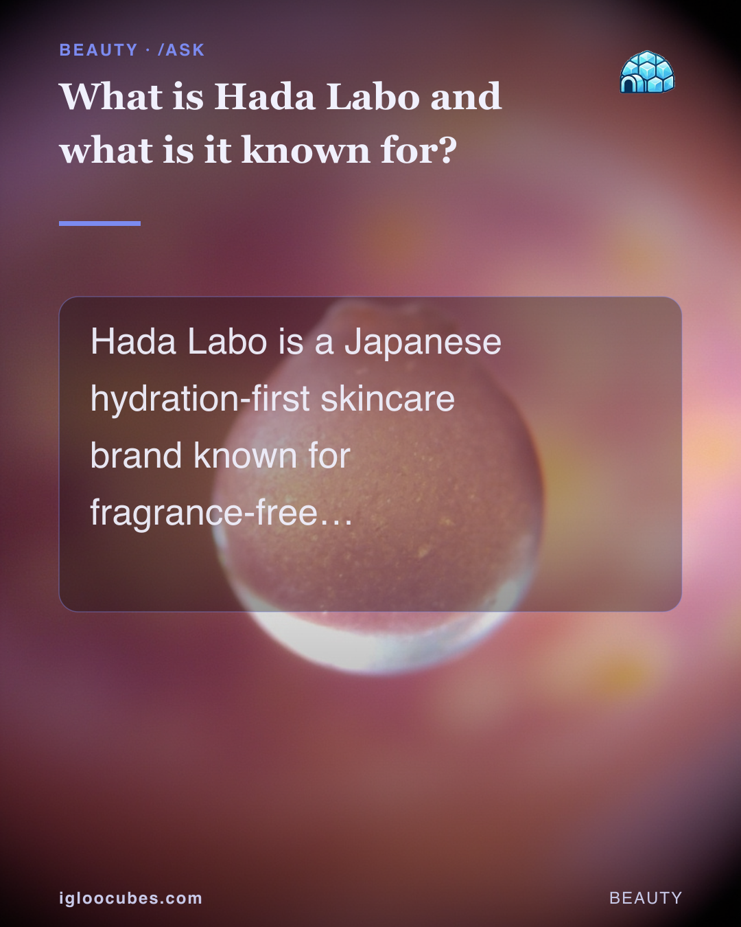 What is Hada Labo and what is it known for?