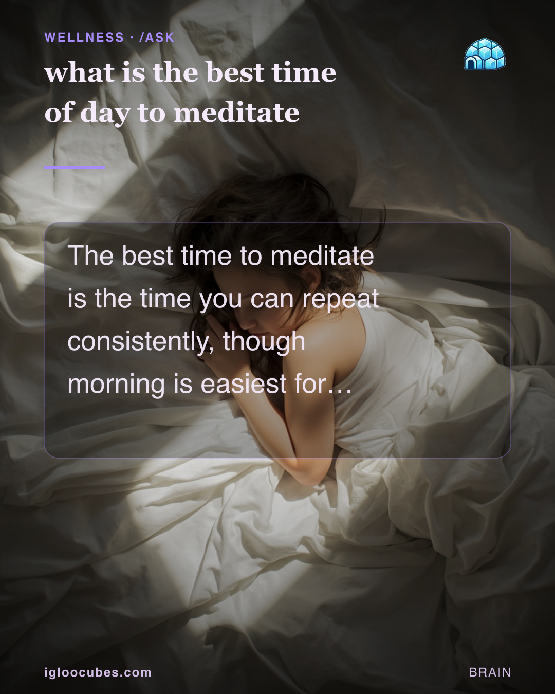 what is the best time of day to meditate