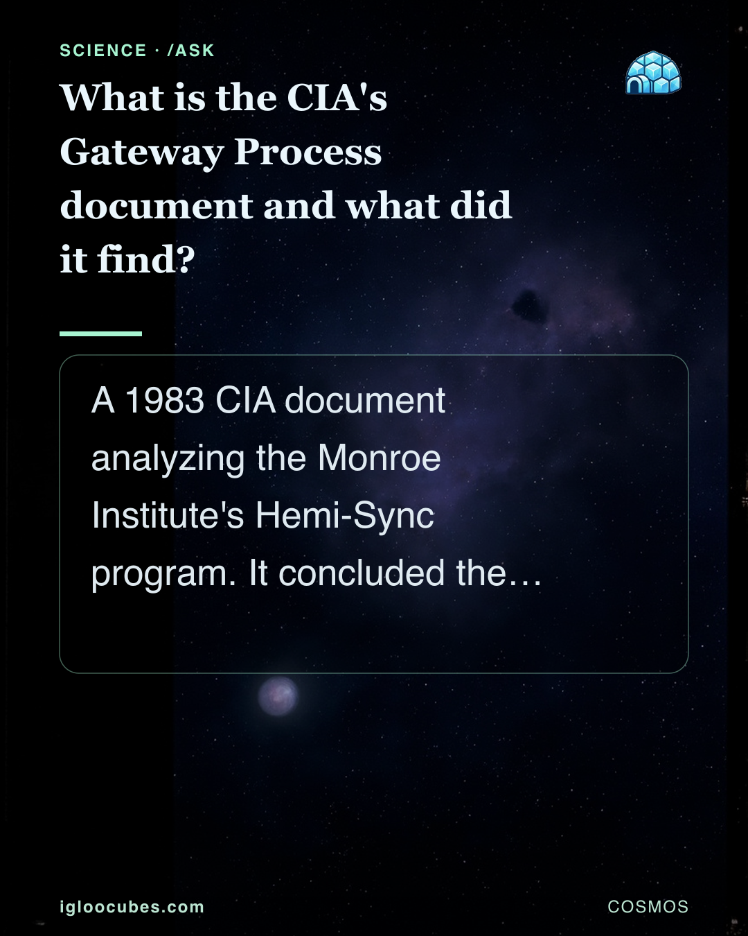 What is the CIA's Gateway Process document and what did it find?