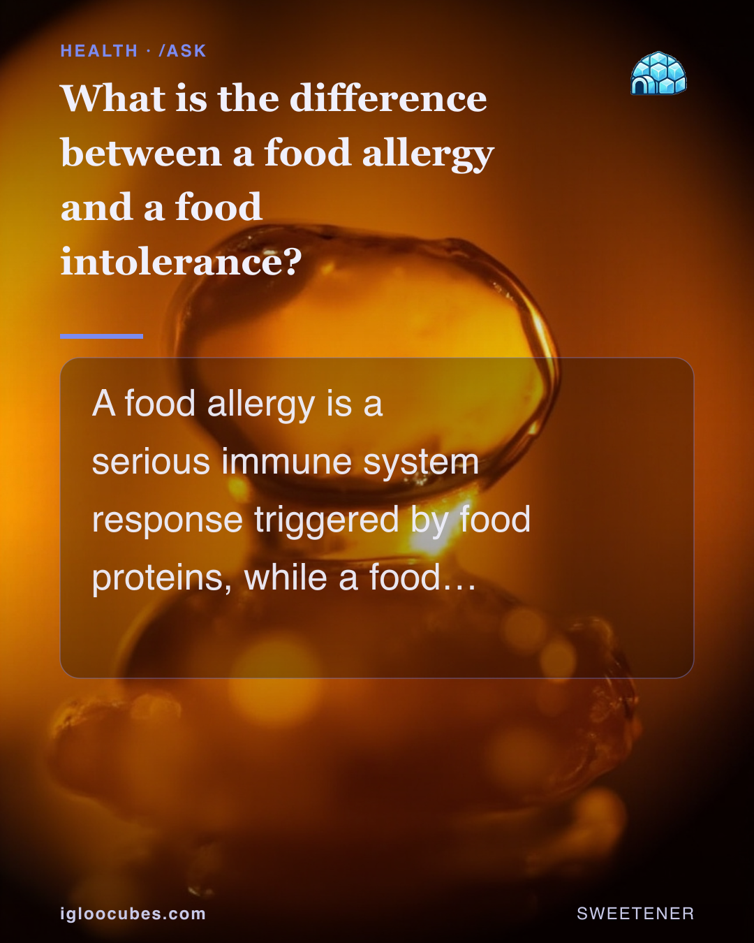 What is the difference between a food allergy and a food intolerance?